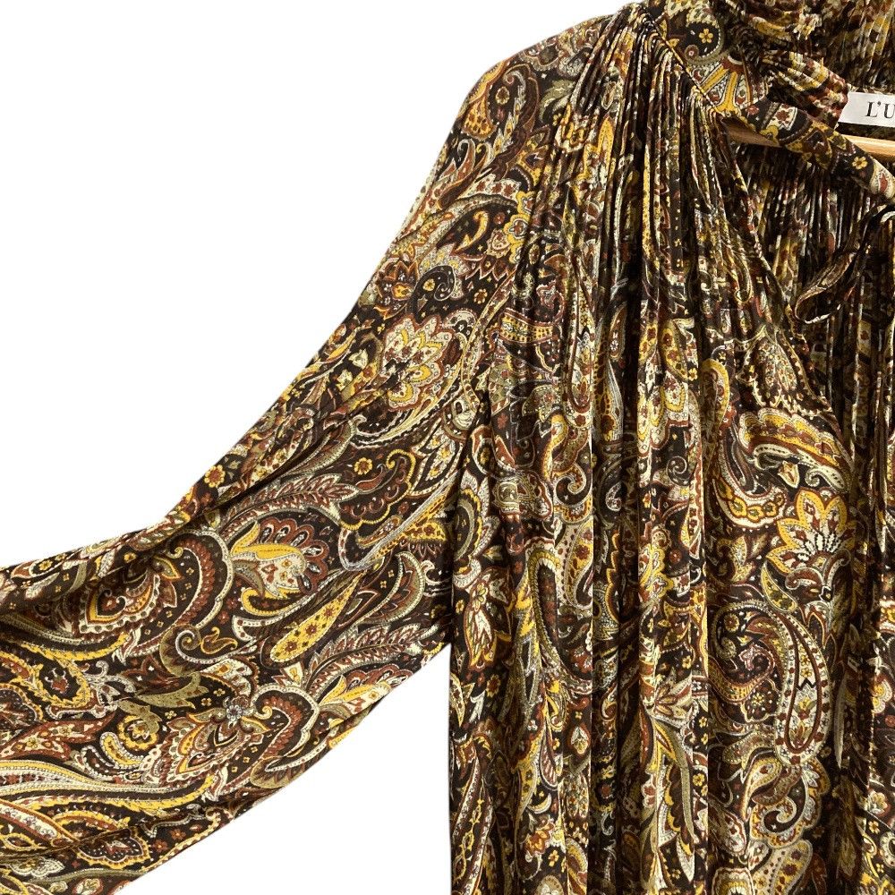 Other Other L'UNE Paisley Long Sleeve Blouse Textile Tops DUTY FREE for USA Size ONE SIZE - 2 Thumbnail