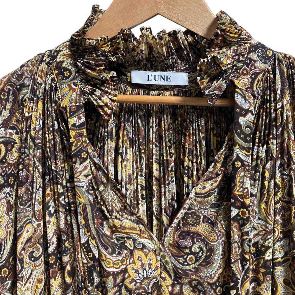 Other Other L'UNE Paisley Long Sleeve Blouse Textile Tops DUTY FREE for USA Size ONE SIZE - 4 Thumbnail