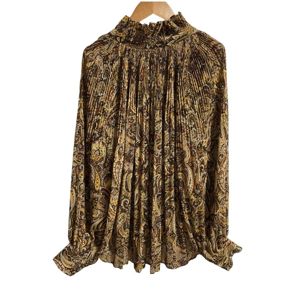 Other Other L'UNE Paisley Long Sleeve Blouse Textile Tops DUTY FREE for USA Size ONE SIZE - 5 Thumbnail