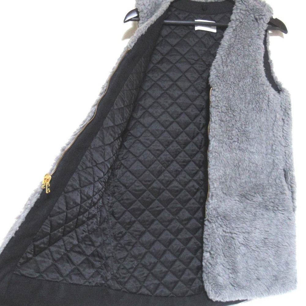 Other Other THE RERACS Padded Boa Long Vest Textile Outerwear DUTY FREE for USA Size ONE SIZE - 4 Thumbnail
