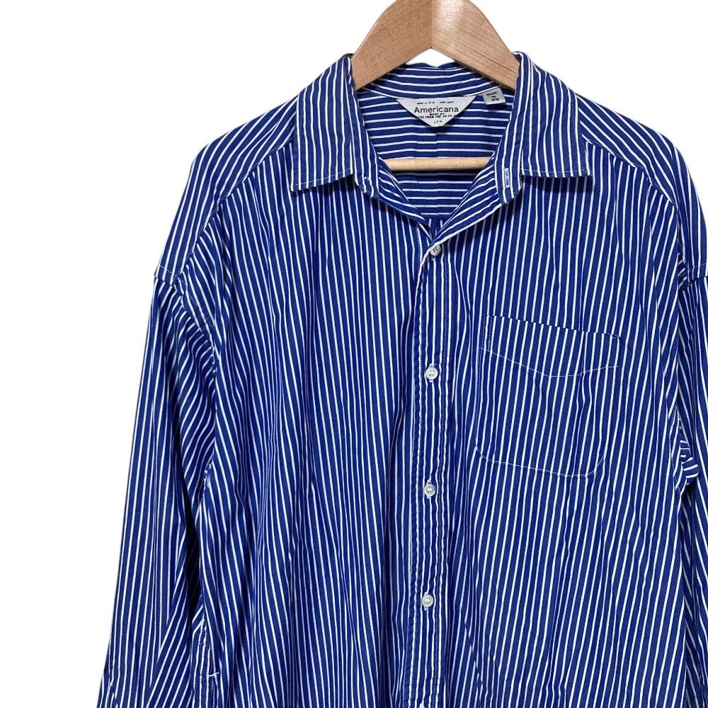 Other Other Americana Stripe Long Shirt Dress Textile Dresses DUTY FREE for USA Size ONE SIZE - 3 Thumbnail