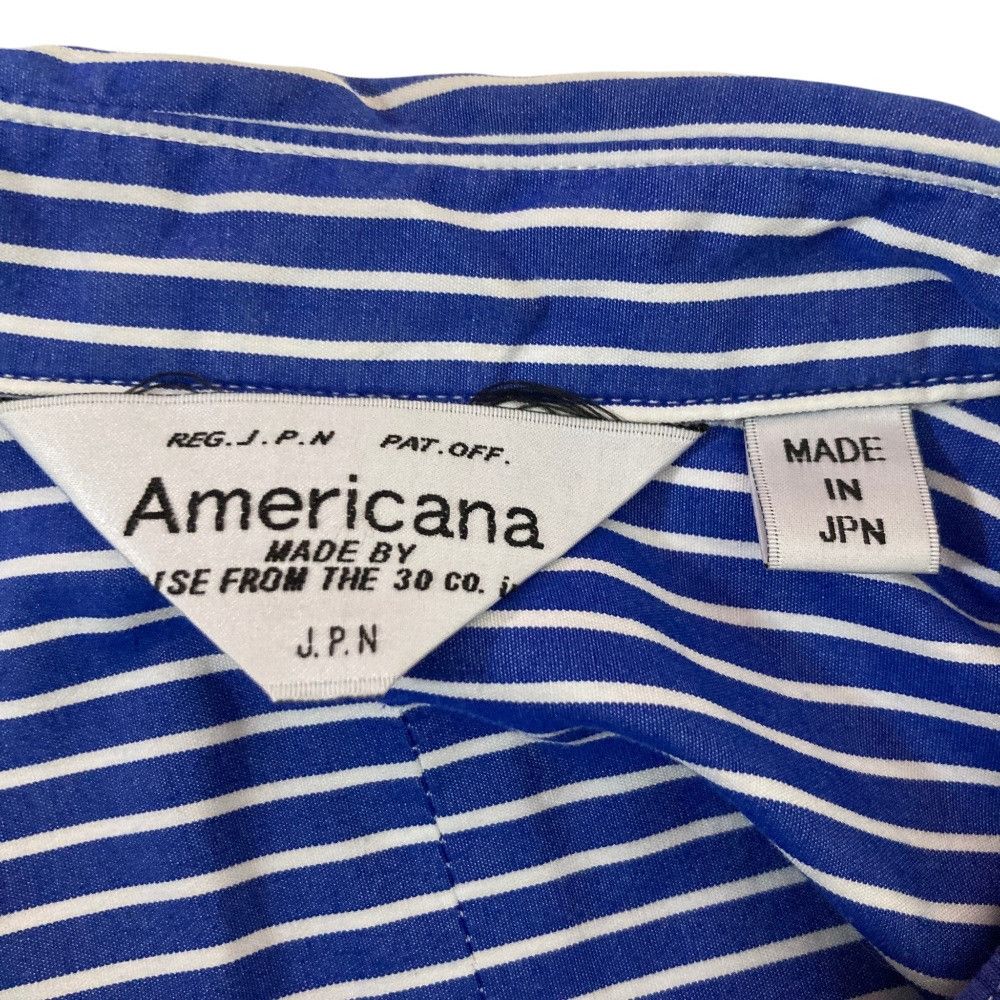 Other Other Americana Stripe Long Shirt Dress Textile Dresses DUTY FREE for USA Size ONE SIZE - 4 Thumbnail