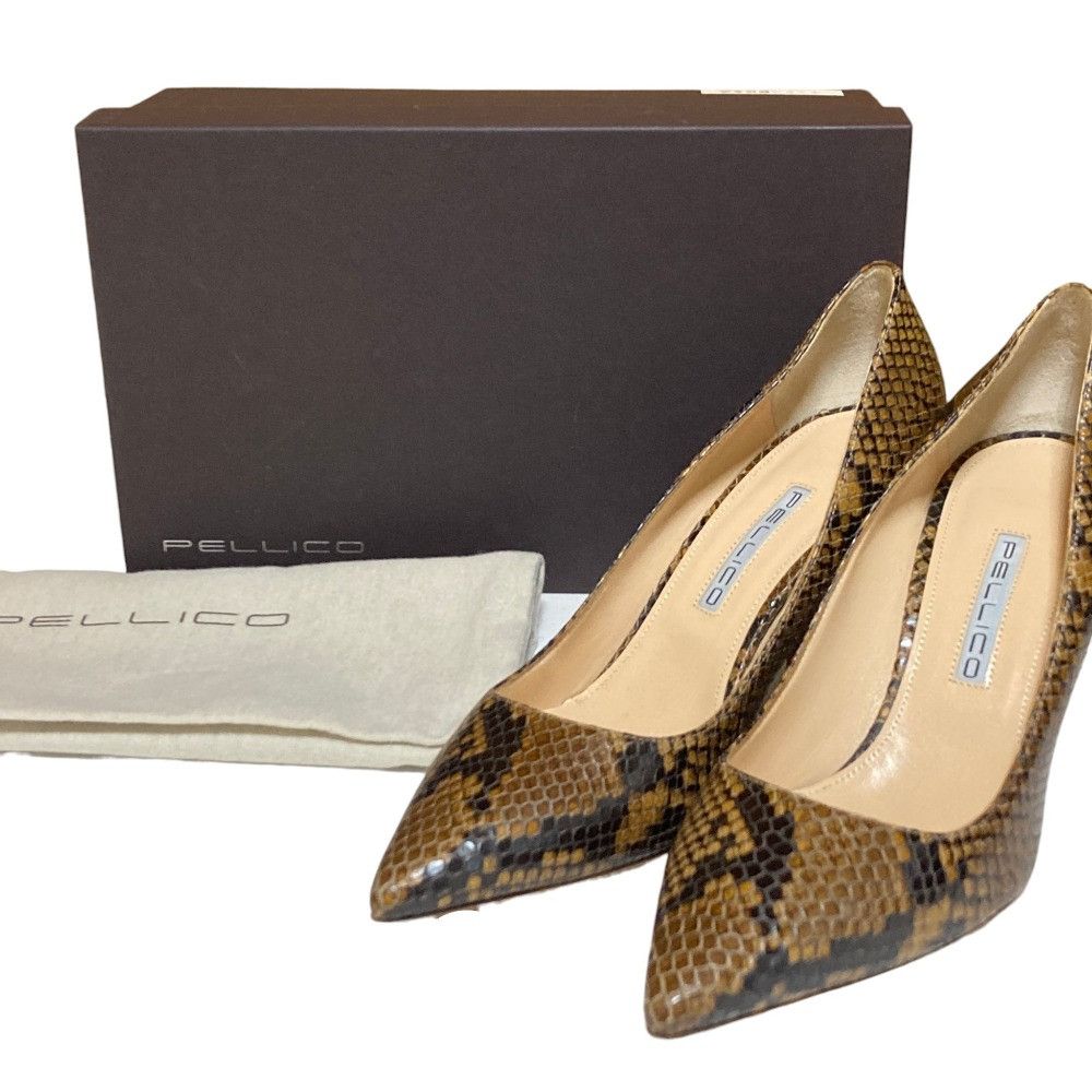 Other Other Pellico CORA 80 Python Print Pumps Leather Shoes DUTY FREE for USA Size ONE SIZE - 9 Thumbnail