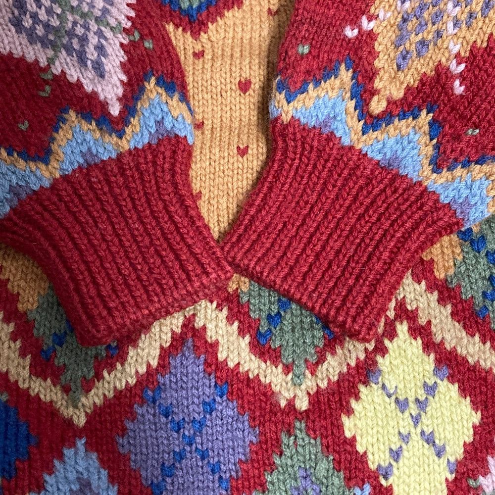 Other Other WONDERFUL WORLD Wool Knit Sweater Textile Tops DUTY FREE for USA Size ONE SIZE - 4 Thumbnail