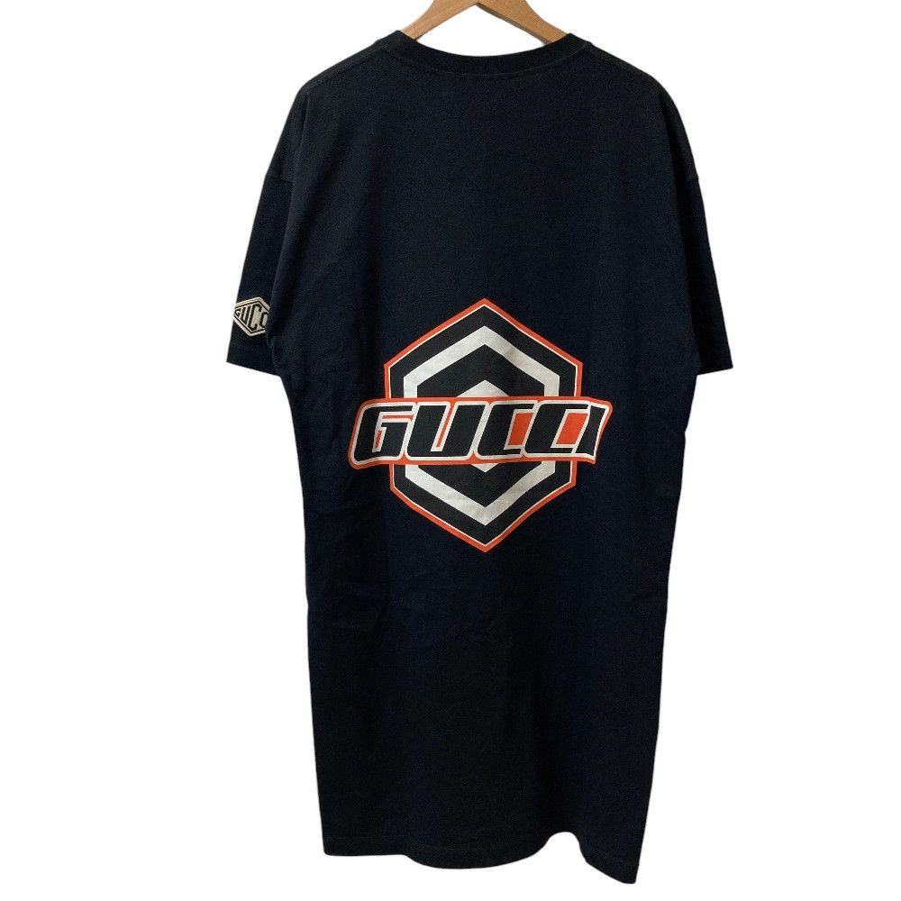 Gucci Gucci Gucci MOTO logo Long T-shirt Textile T-Shirts 775503 DUTY FREE for USA Size ONE SIZE - 3 Thumbnail