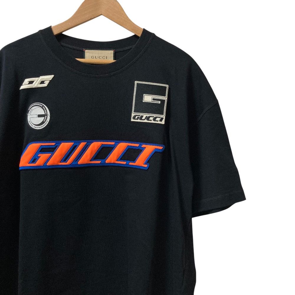 Gucci Gucci Gucci MOTO logo Long T-shirt Textile T-Shirts 775503 DUTY FREE for USA Size ONE SIZE - 2 Thumbnail