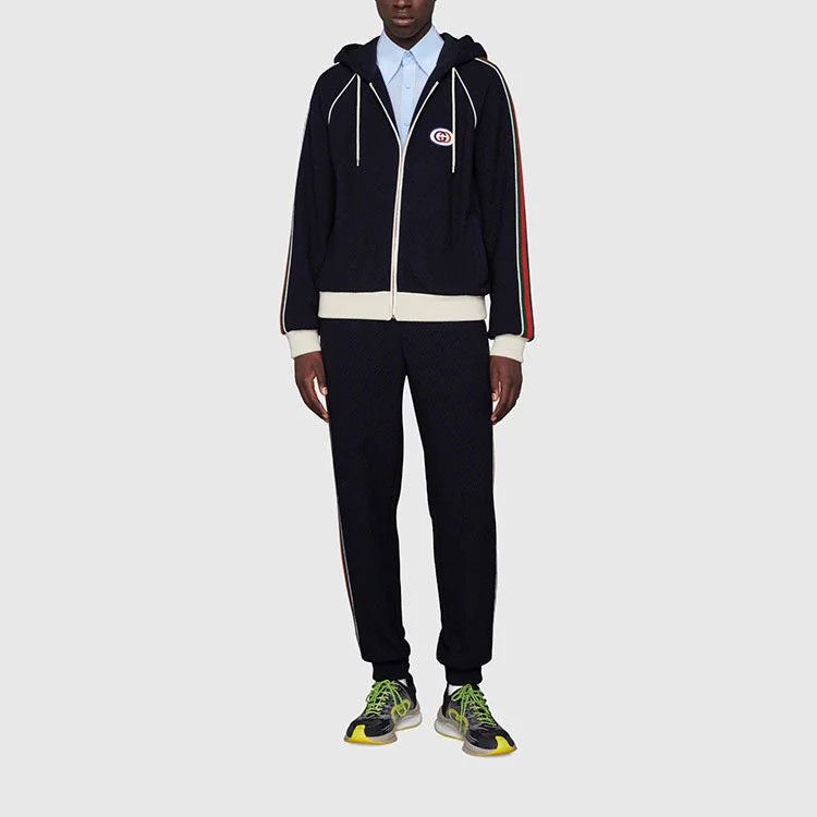 Gucci WOOL JERSEY JACKET WITH WEB Size US XL / EU 56 / 4 - 4 Thumbnail