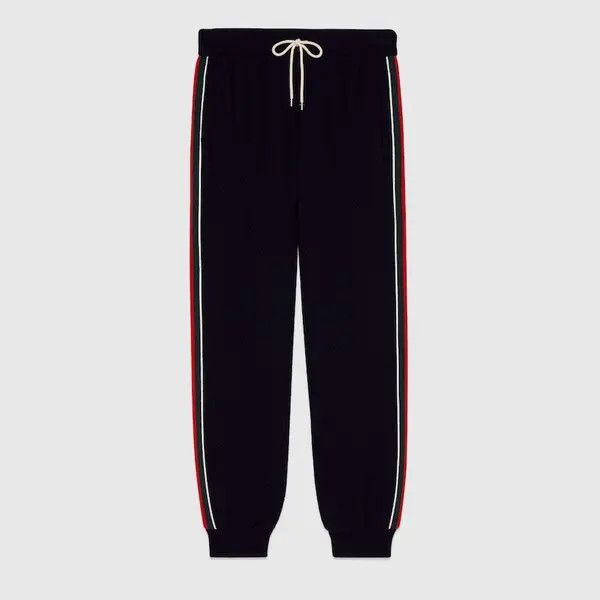 Gucci WOOL JERSEY JOGGING PANT WITH WEB Size US 28 / EU 44 - 2 Thumbnail