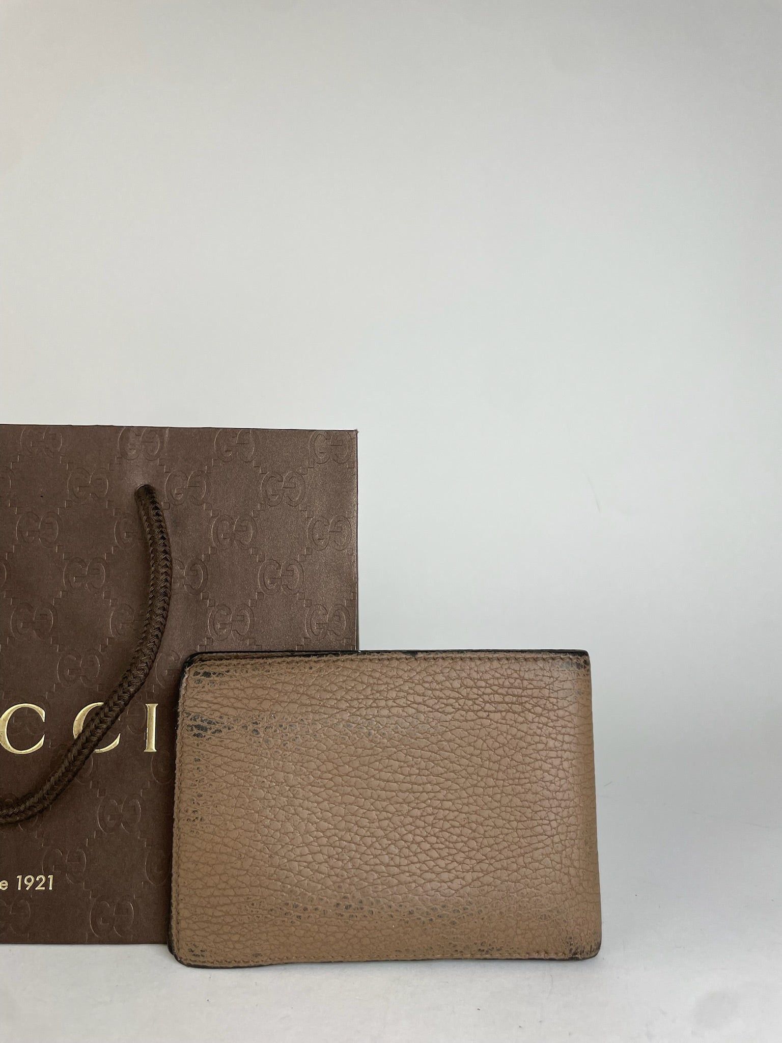Gucci Vintage Flapable Leather Wallet Brown Size ONE SIZE - 2 Thumbnail