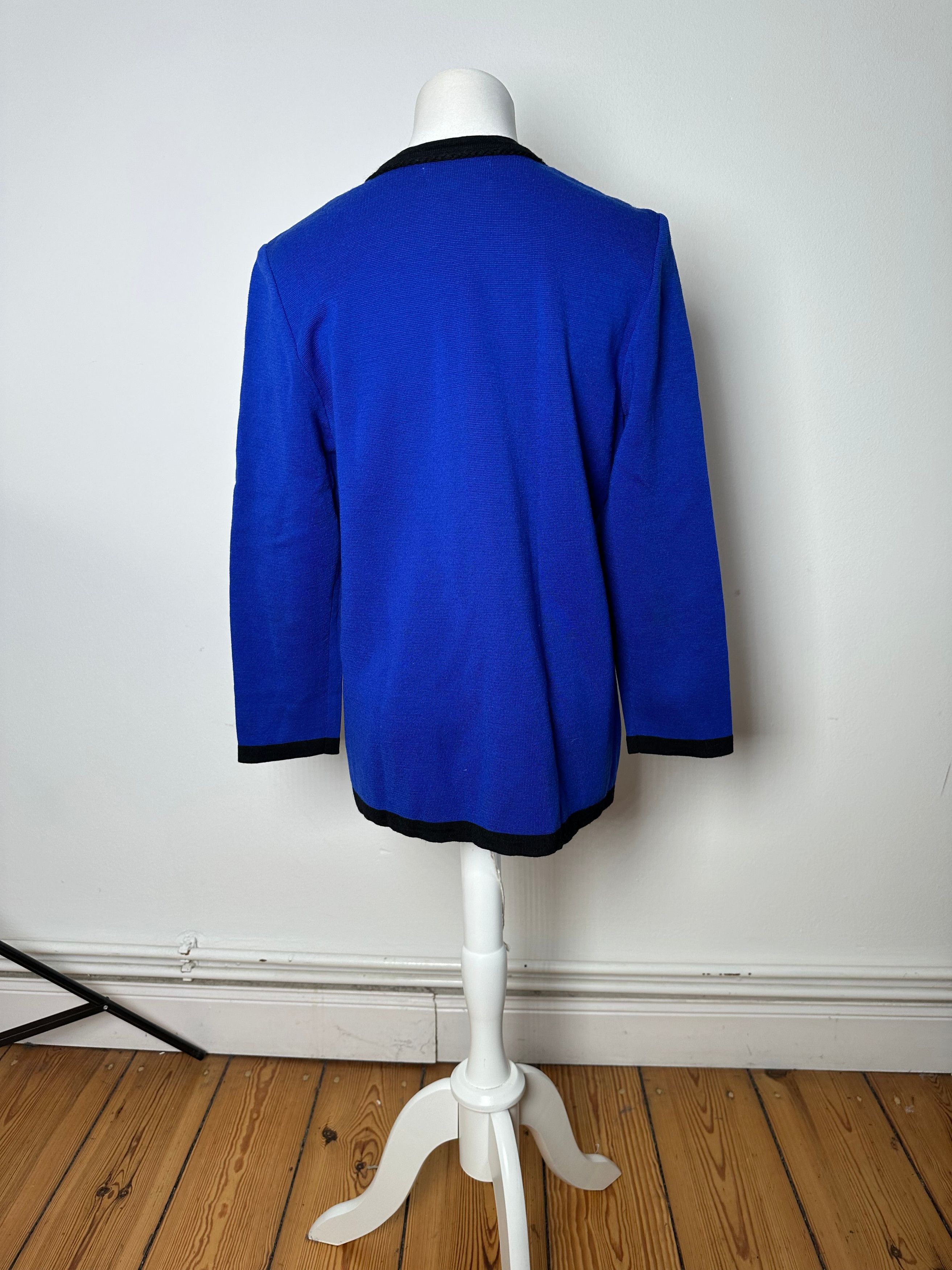 Other Vintage Yves Saint Laurent Sweater Blue Black M Size M / US 6-8 / IT 42-44 - 3 Thumbnail