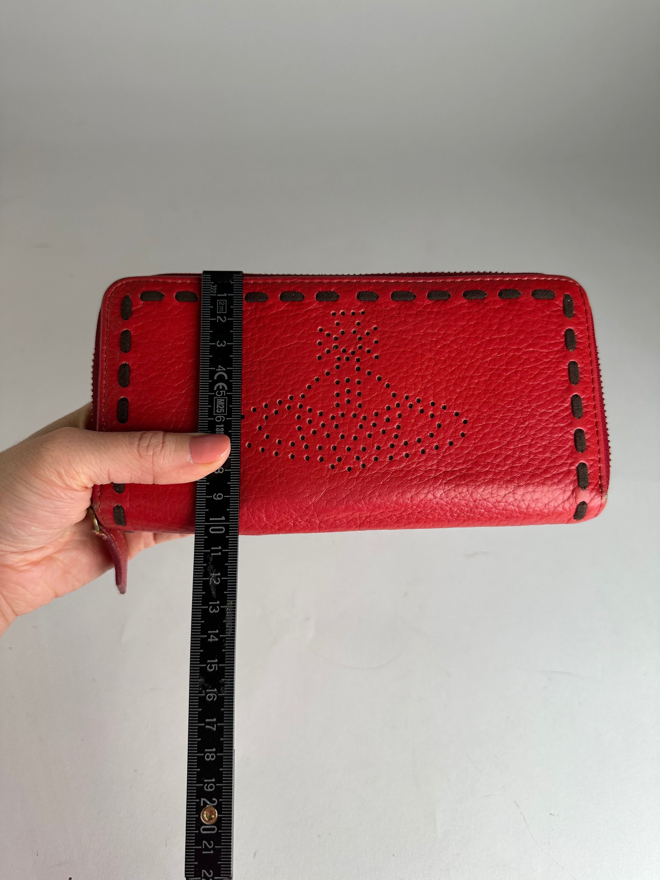 Vivienne Westwood Vintage Zippy Leather Wallet Red Size ONE SIZE - 7 Thumbnail
