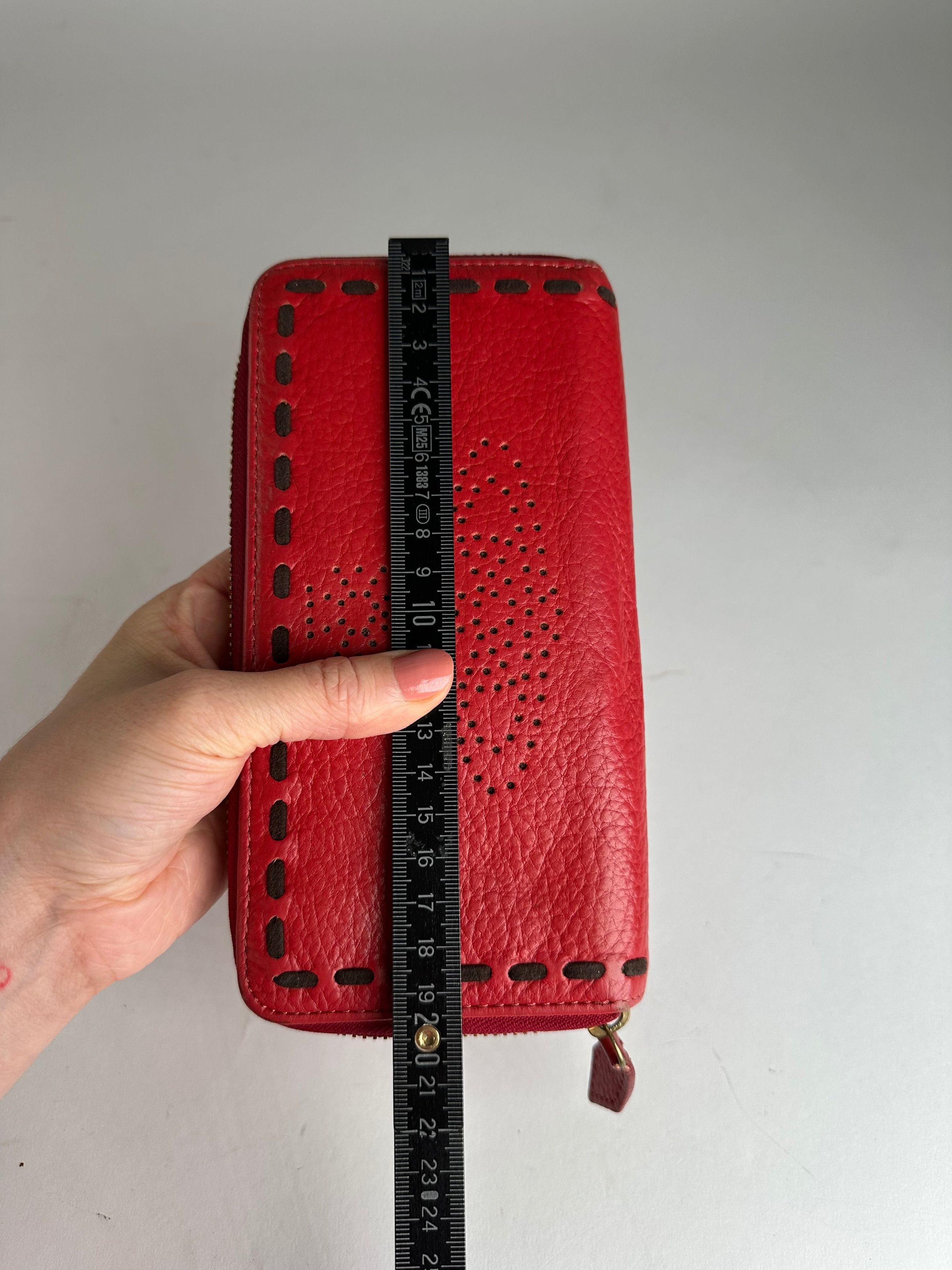 Vivienne Westwood Vintage Zippy Leather Wallet Red Size ONE SIZE - 6 Thumbnail