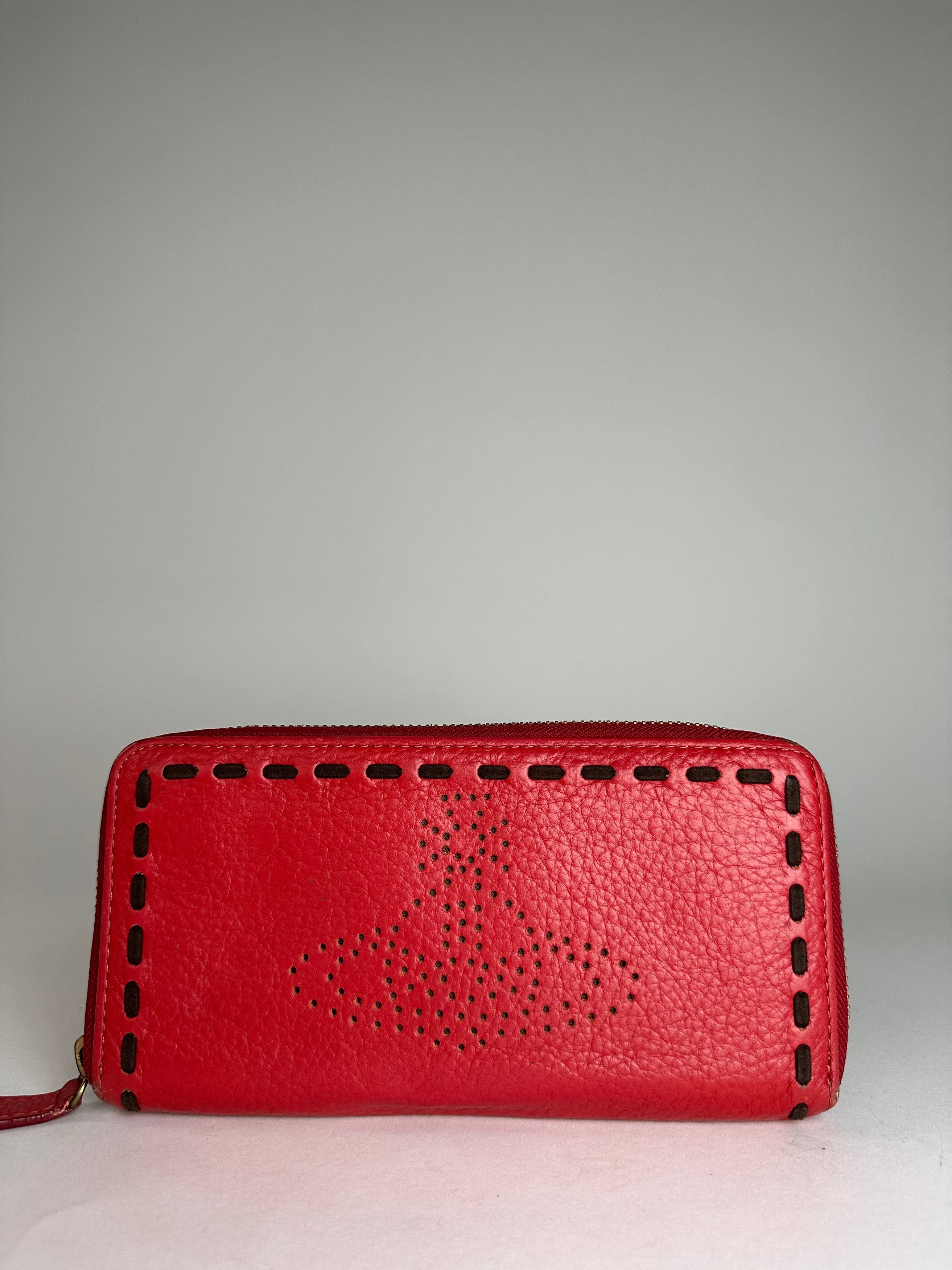 Vivienne Westwood Vintage Zippy Leather Wallet Red Size ONE SIZE - 8 Thumbnail