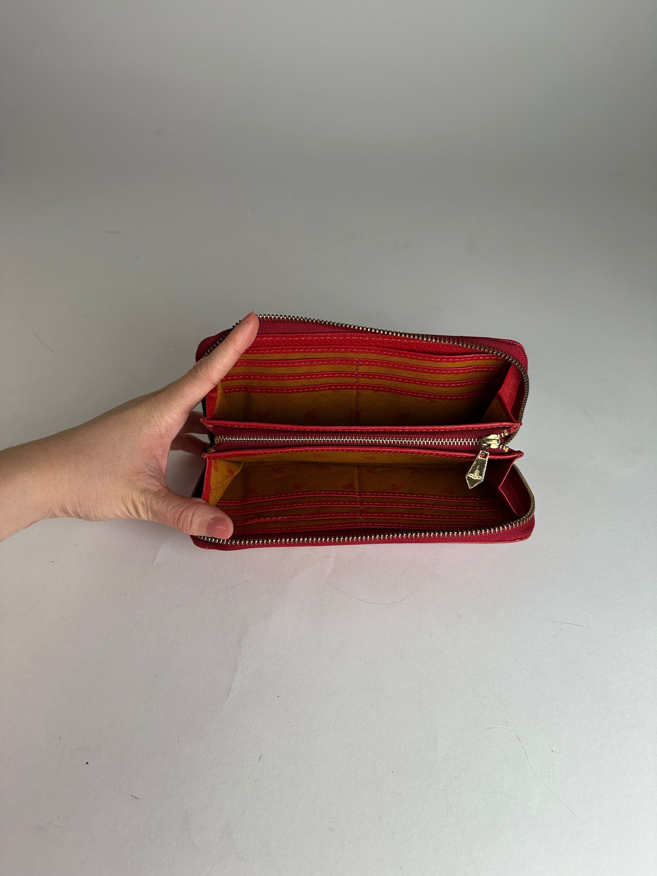 Vivienne Westwood Vintage Zippy Leather Wallet Red Size ONE SIZE - 3 Thumbnail