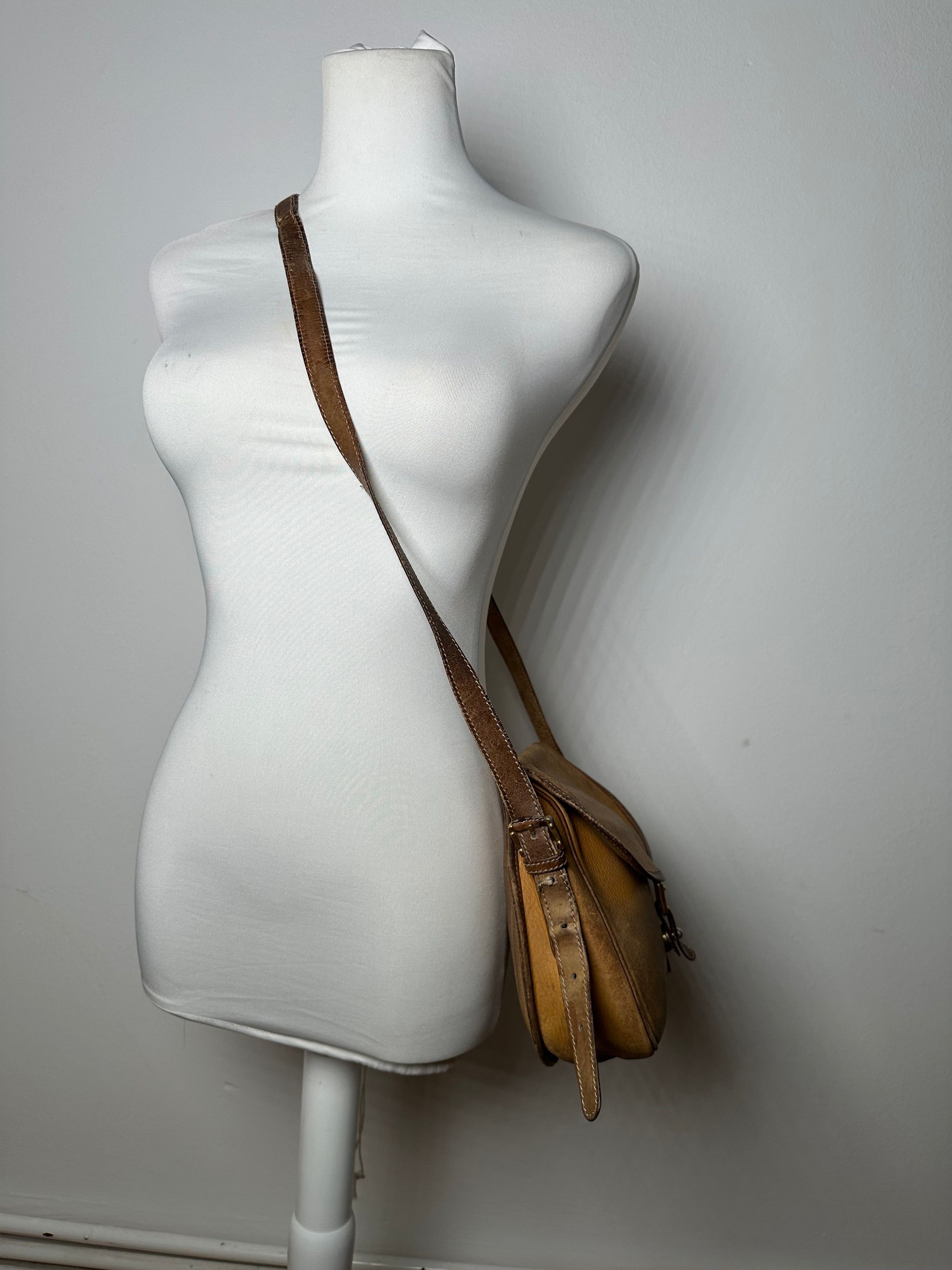 Loewe Vintage Anagram Leather Crossbody Shoulder Bag Brown Size ONE SIZE - 4 Thumbnail