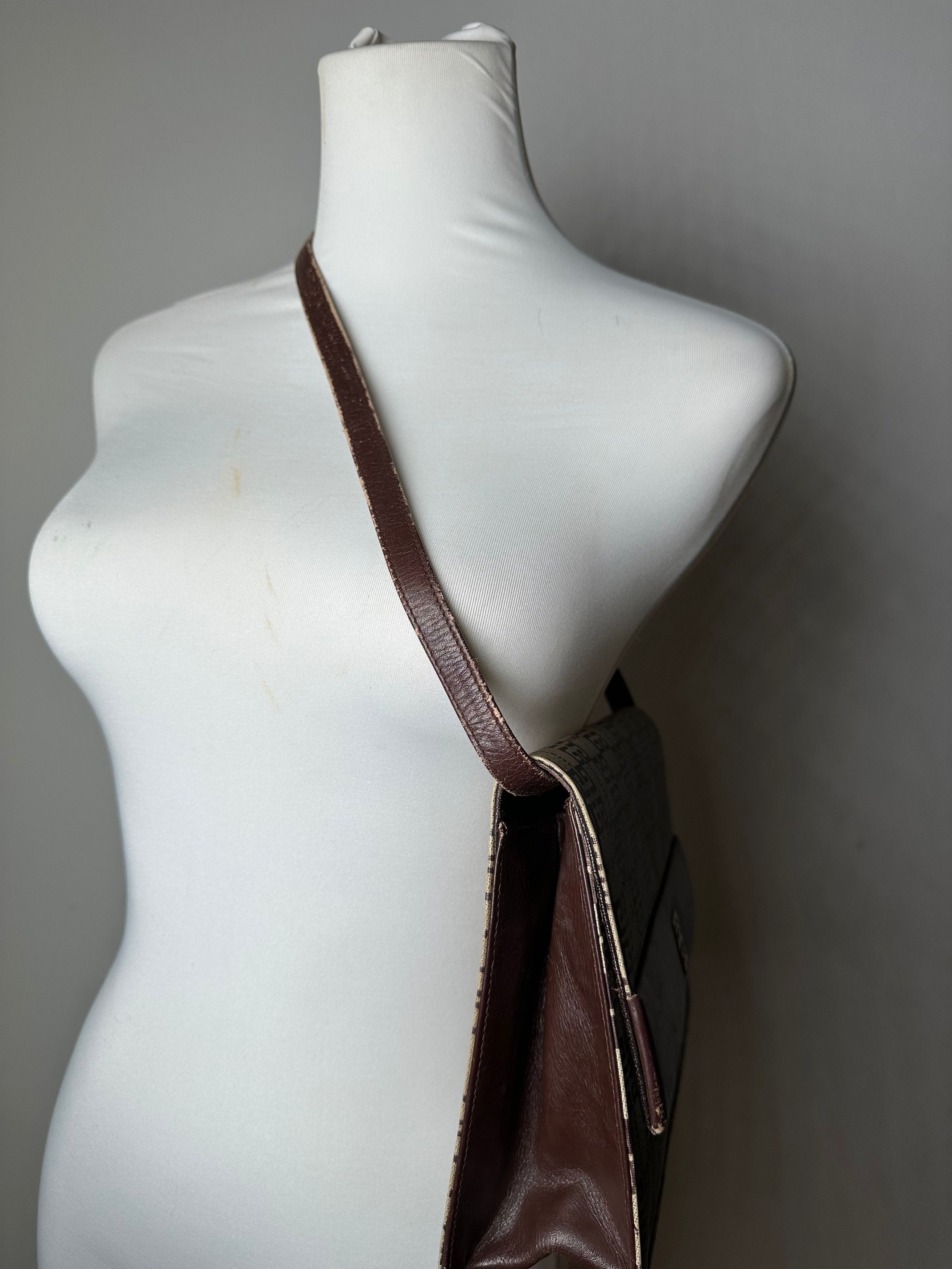 Givenchy Vintage Monogram Leather Multiway Vag Grey Brown Size ONE SIZE - 6 Thumbnail