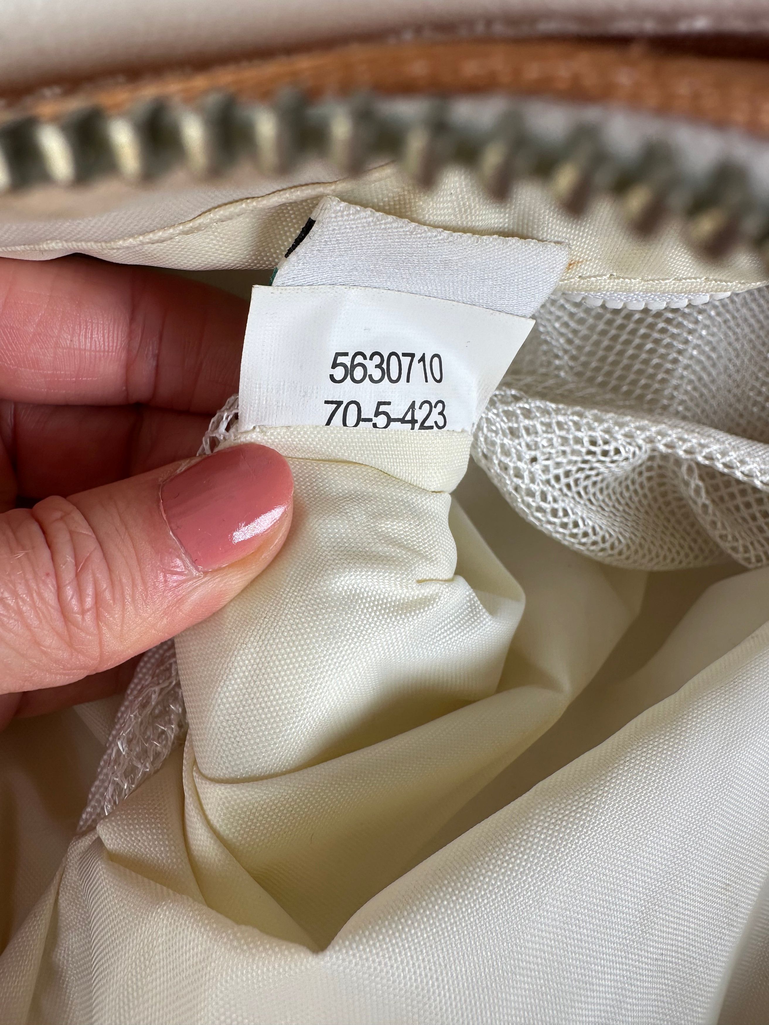 Courreges Vintage Monogram Duffel Bag Peach White Size ONE SIZE - 15 Thumbnail