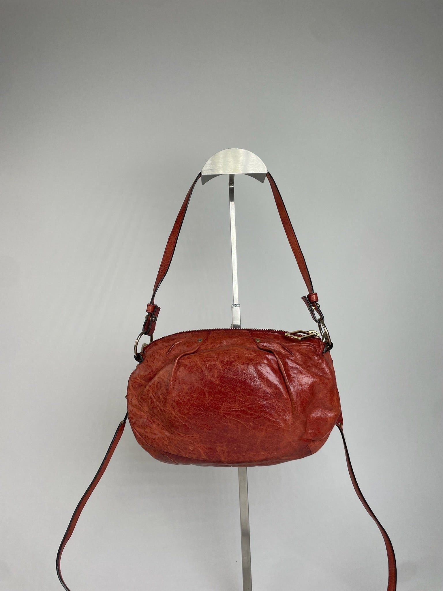 Chloe Vintage 2Way Leather Handbag Red Size ONE SIZE - 2 Thumbnail