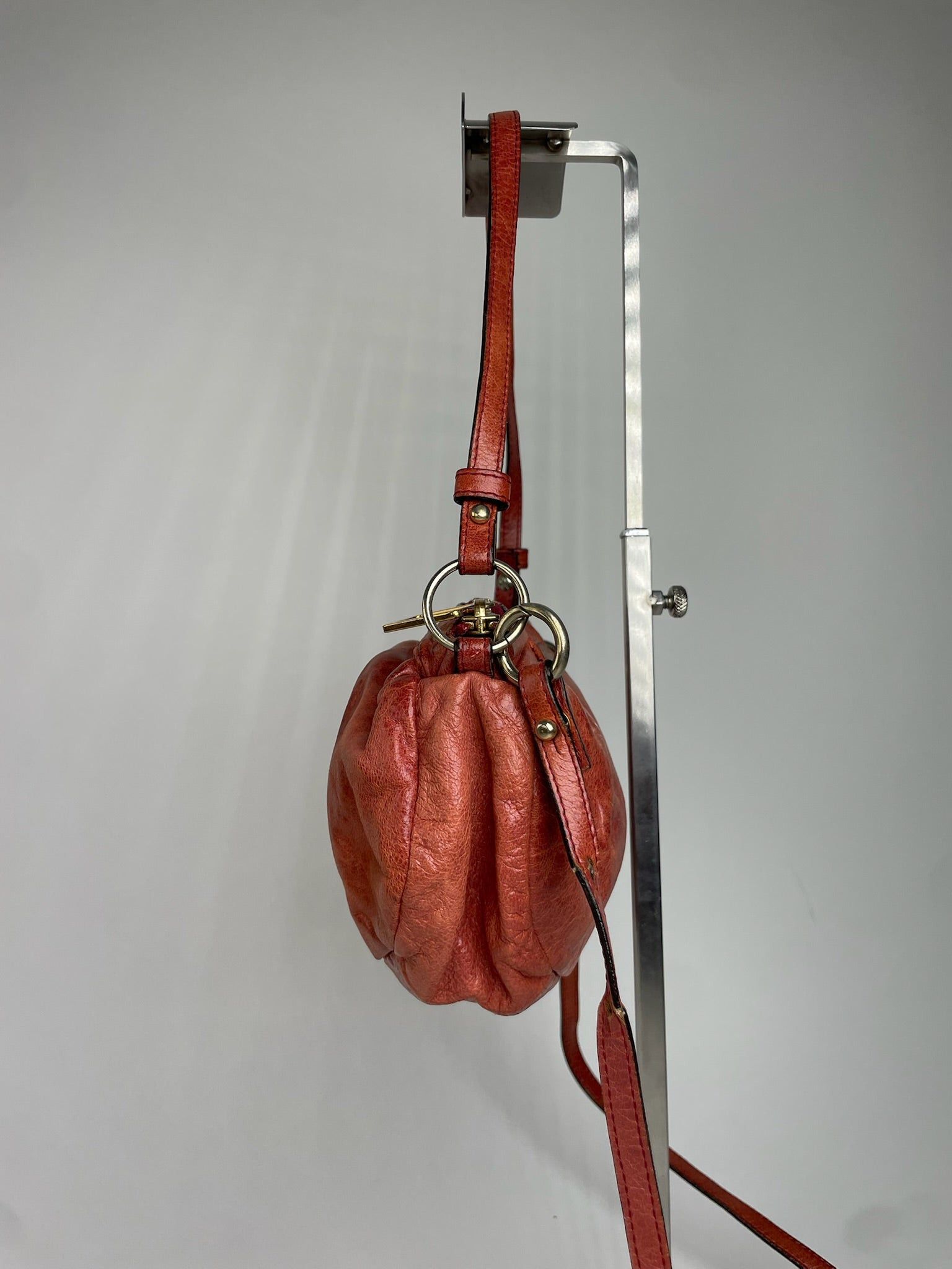Chloe Vintage 2Way Leather Handbag Red Size ONE SIZE - 6 Thumbnail