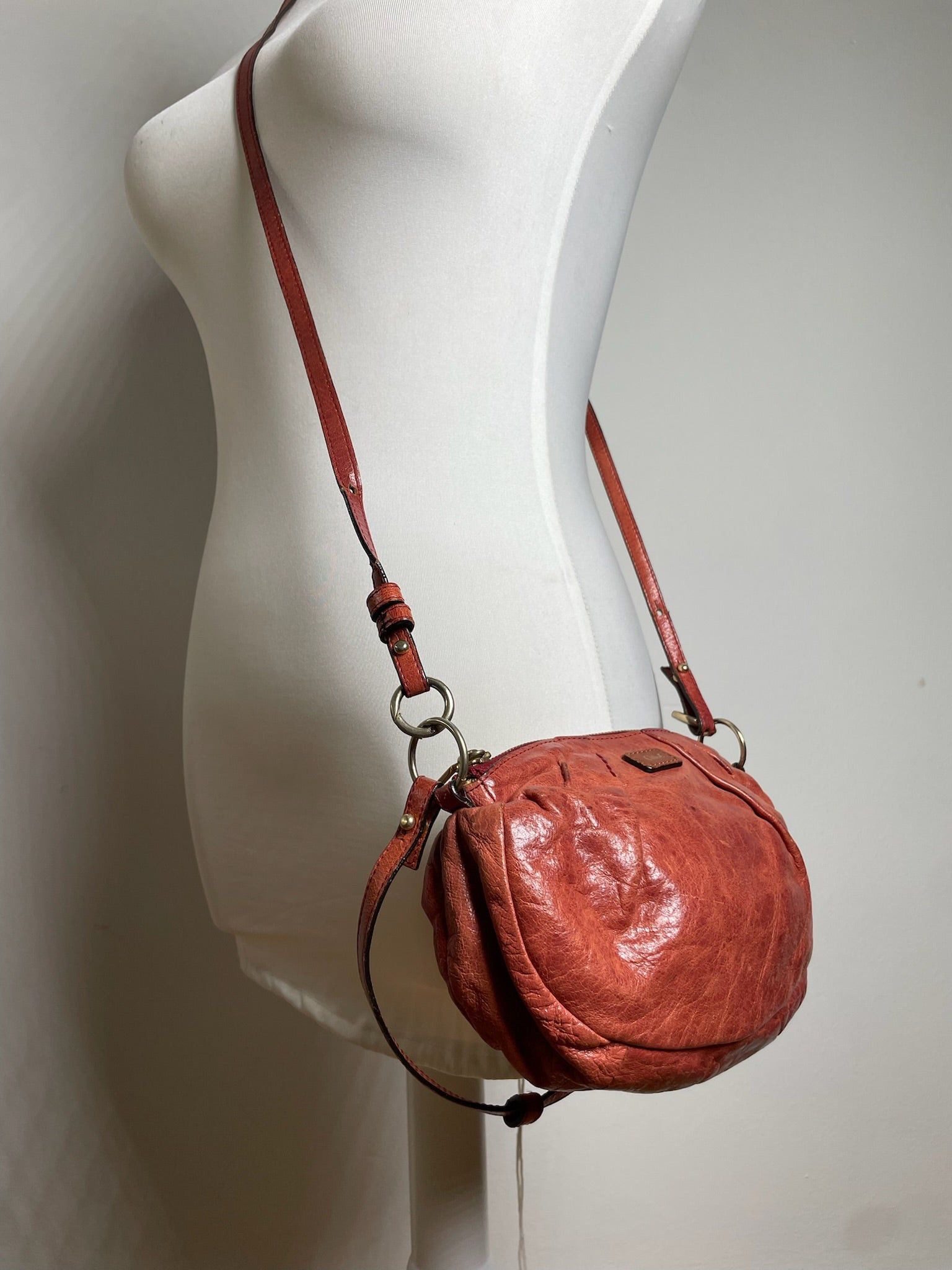 Chloe Vintage 2Way Leather Handbag Red Size ONE SIZE - 8 Thumbnail
