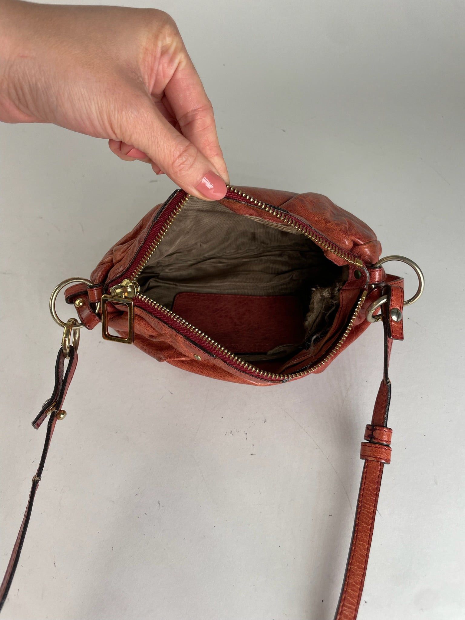 Chloe Vintage 2Way Leather Handbag Red Size ONE SIZE - 7 Thumbnail