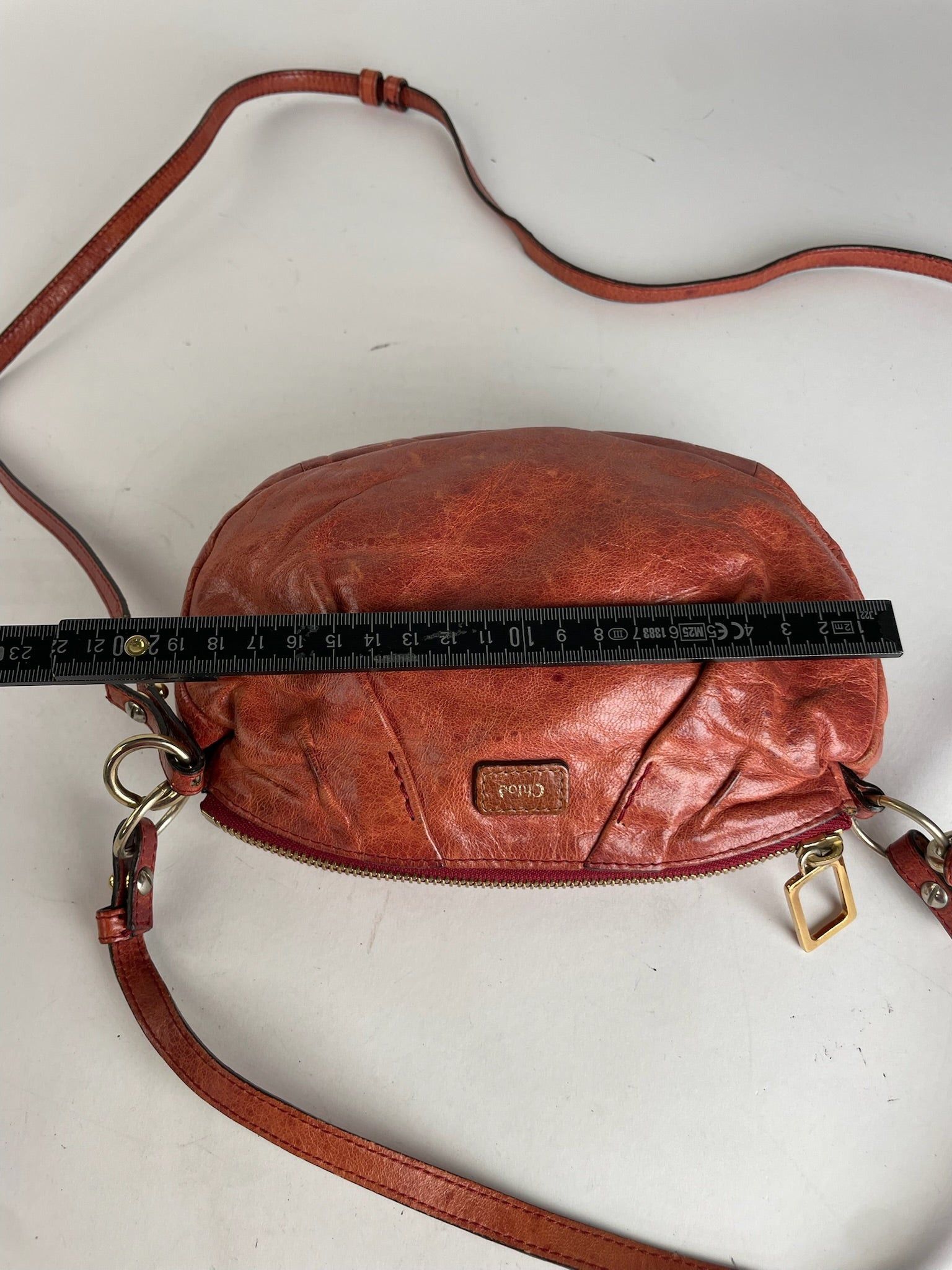 Chloe Vintage 2Way Leather Handbag Red Size ONE SIZE - 10 Thumbnail