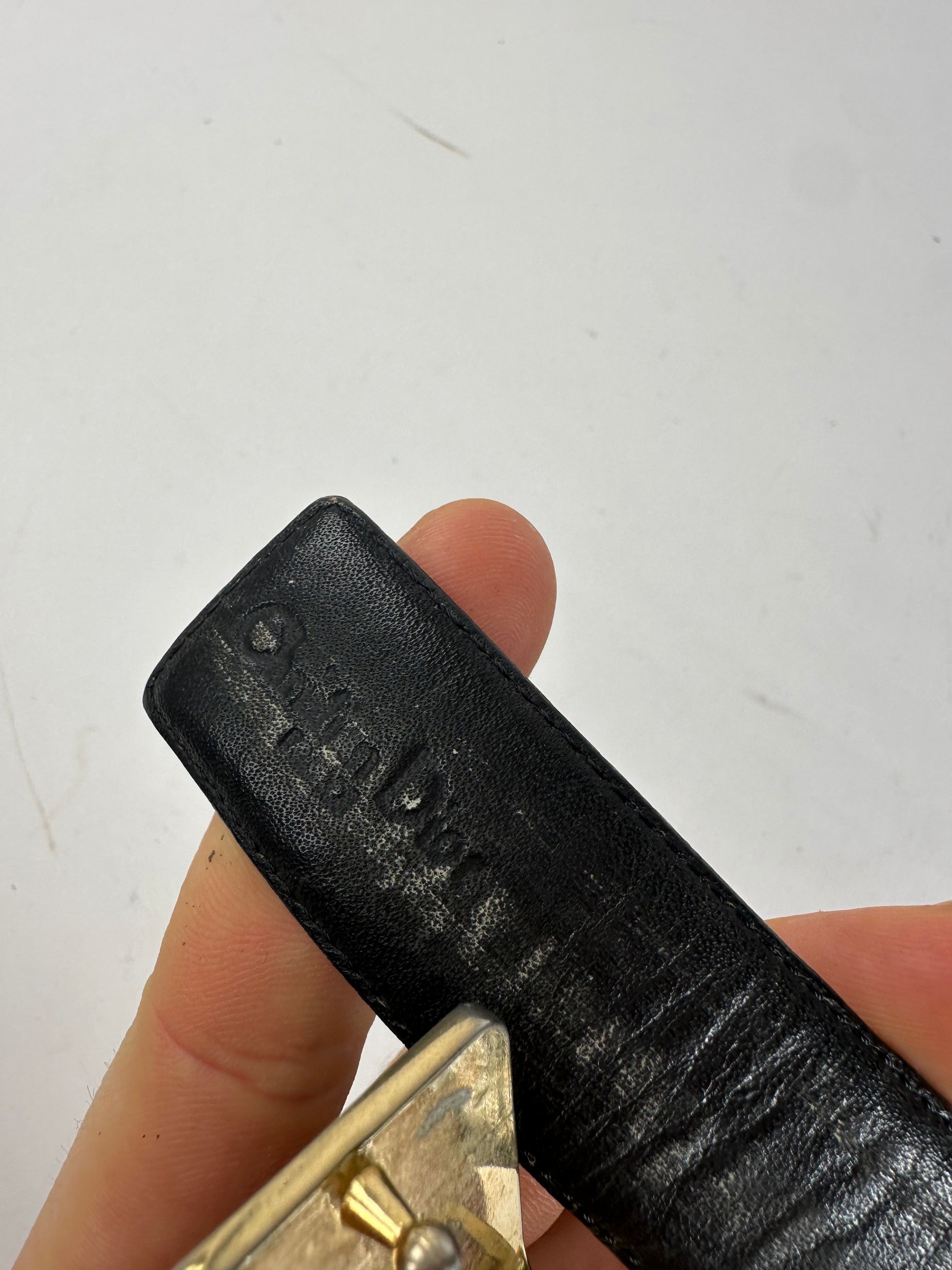 Dior Vintage Leather Belt Black Size ONE SIZE - 4 Thumbnail