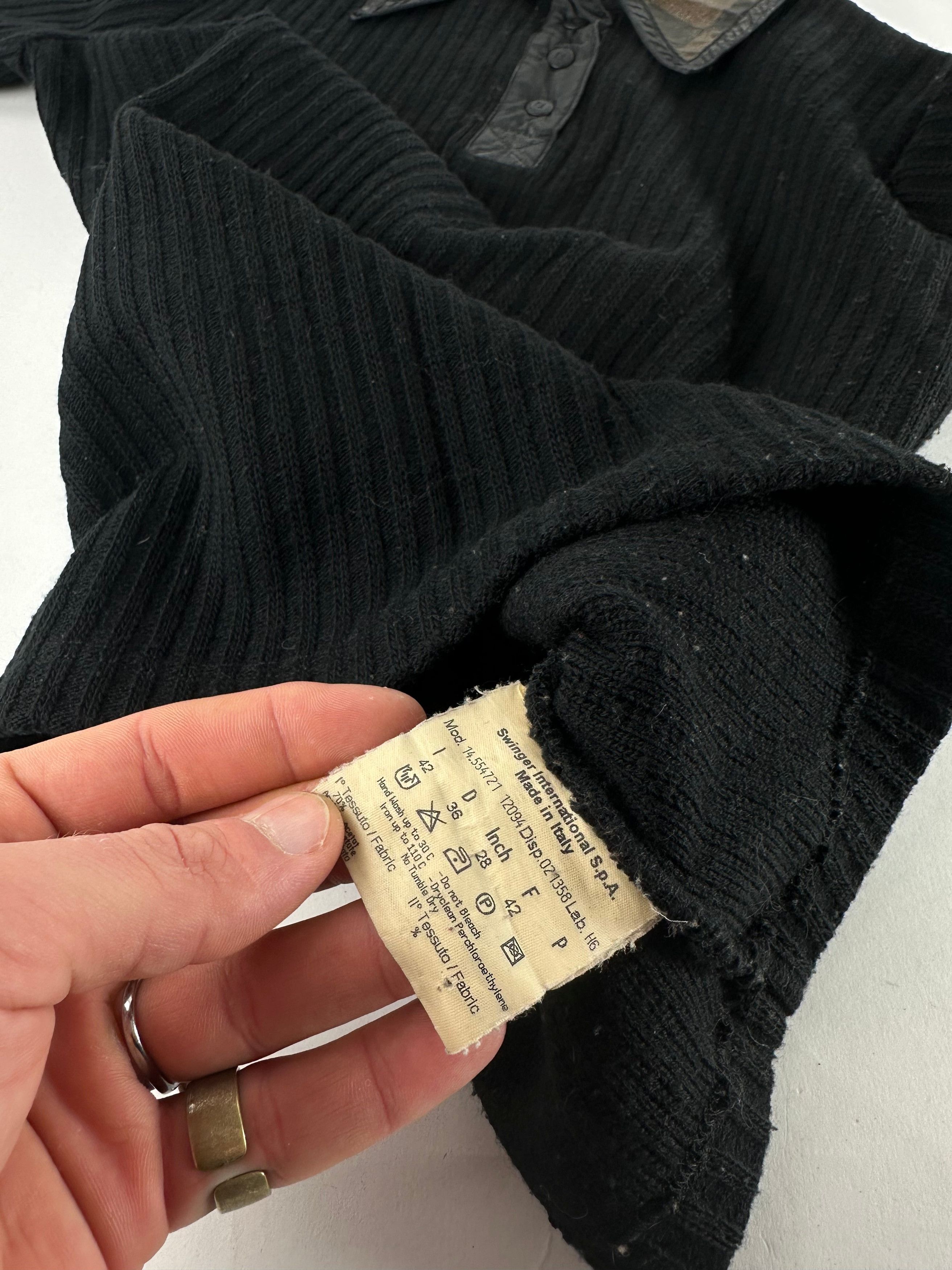 Fendi Vintage Roma Wool Sweater Black Brown 36/S Size S / US 4 / IT 40 - 8 Thumbnail