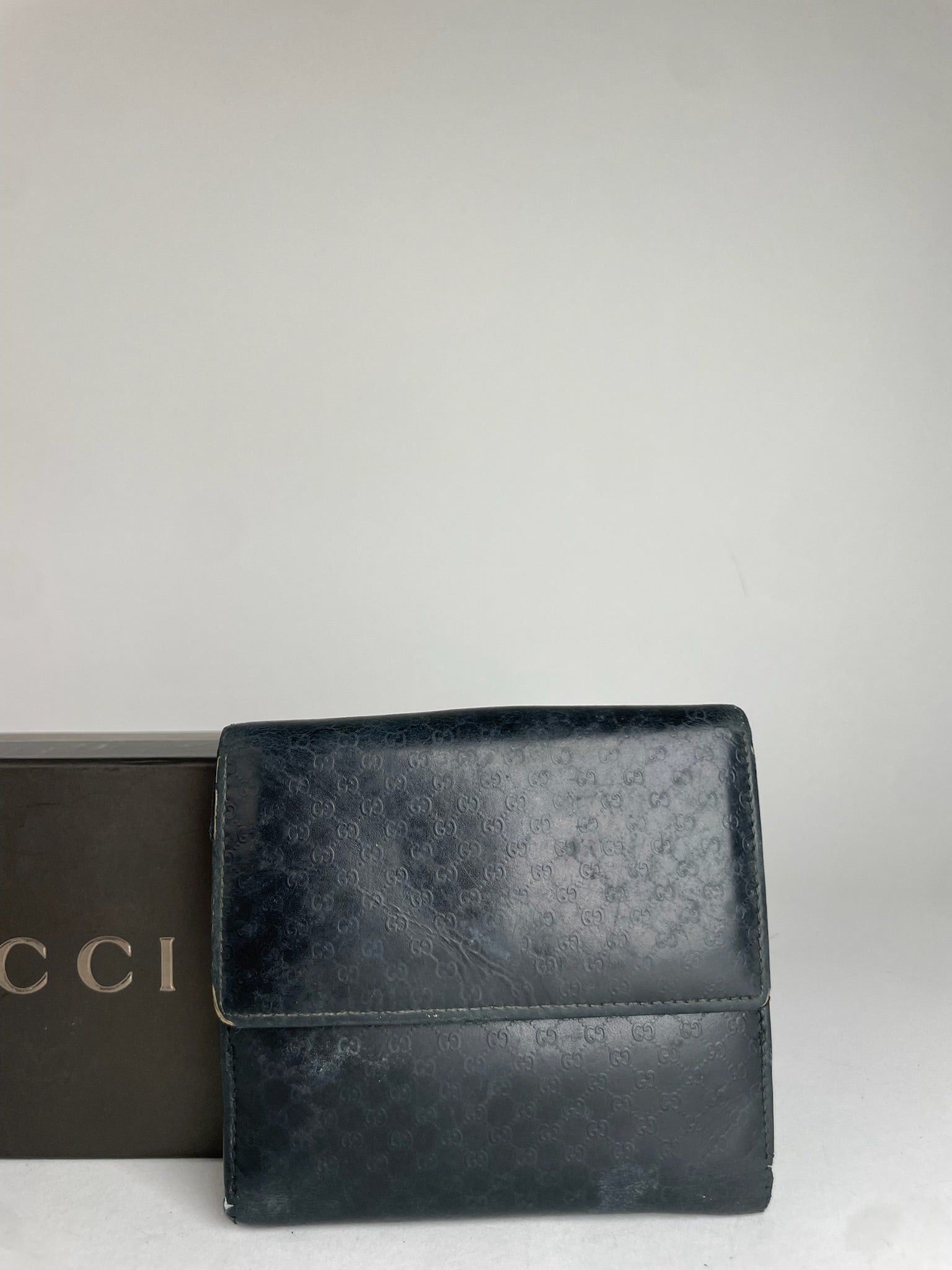 Gucci Vintage Monogram Jackie Leather Wallet Black Size ONE SIZE - 10 Thumbnail