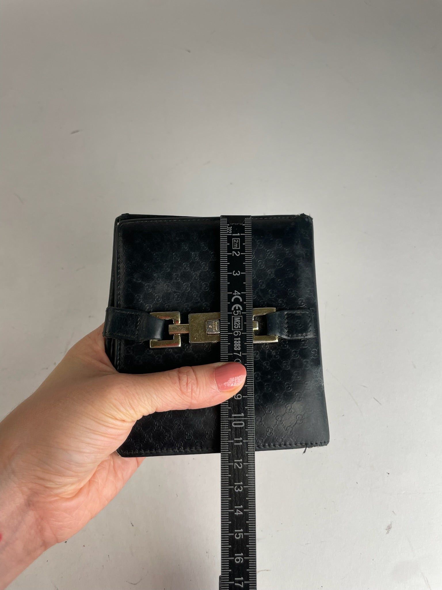 Gucci Vintage Monogram Jackie Leather Wallet Black Size ONE SIZE - 3 Thumbnail