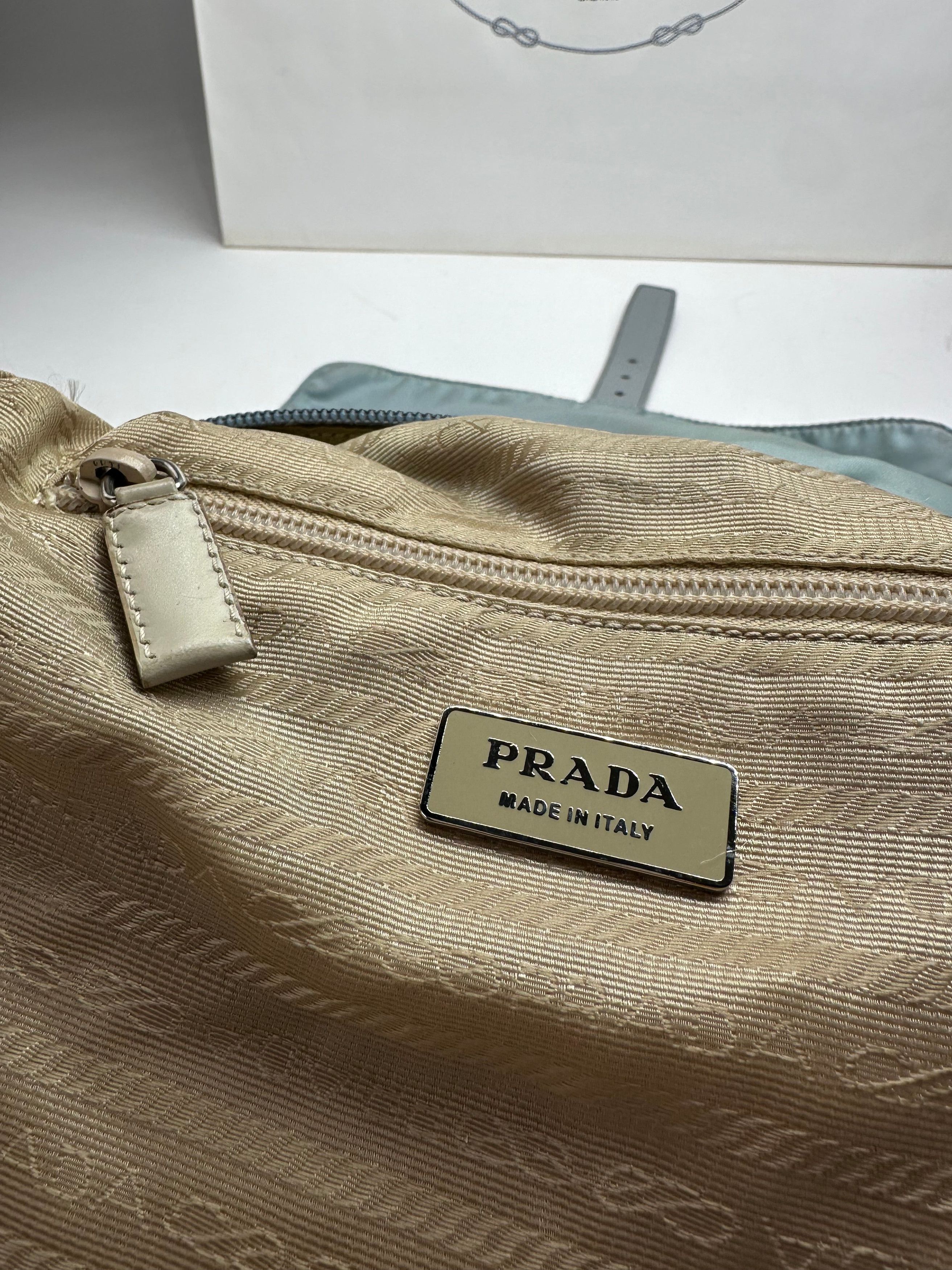 Prada Vintage Light Blue Polyester Crossbody Bag Size ONE SIZE - 5 Thumbnail