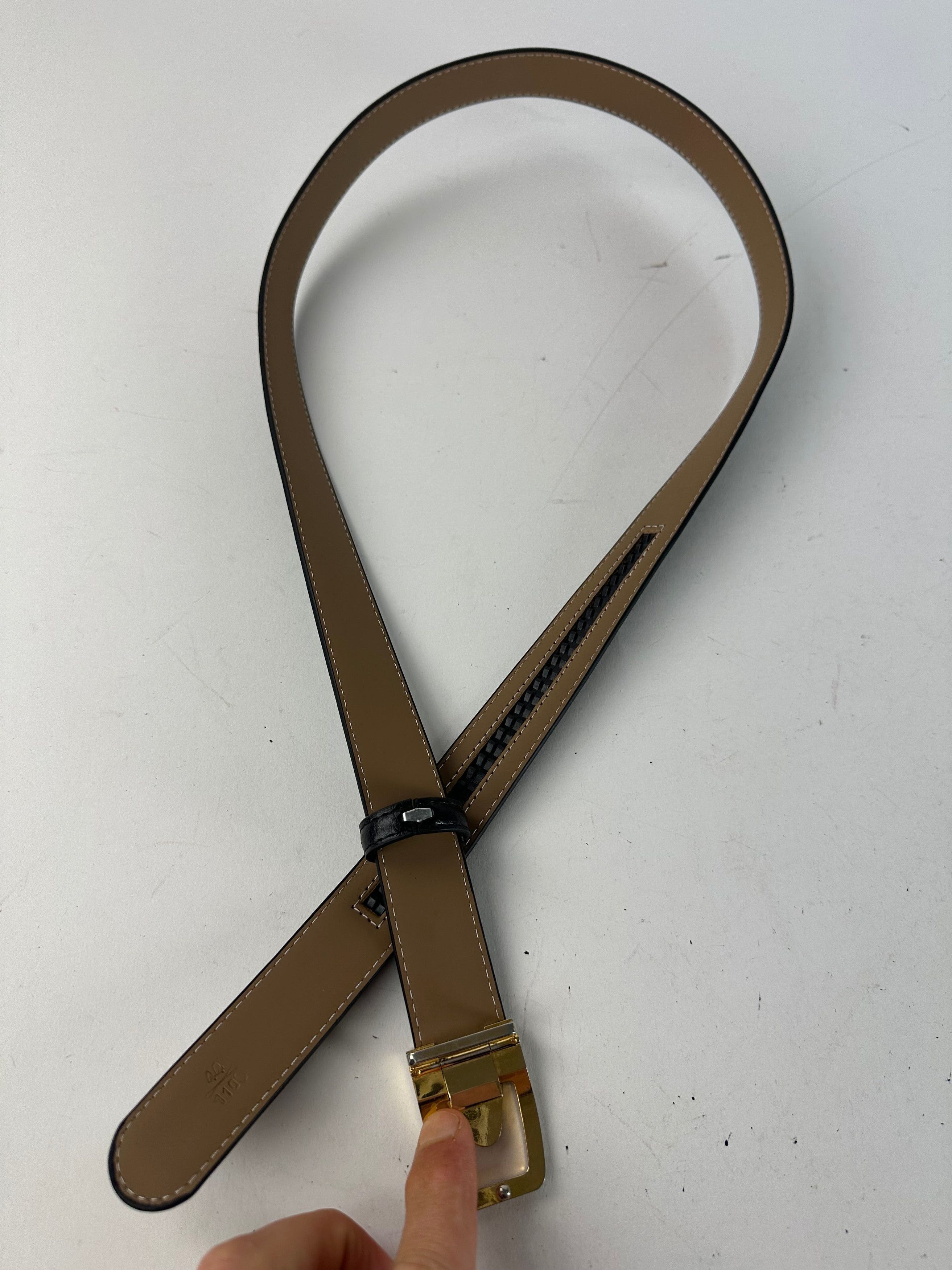 Dior Vintage Snake Emblossed Leather Belt Black Size ONE SIZE - 5 Thumbnail
