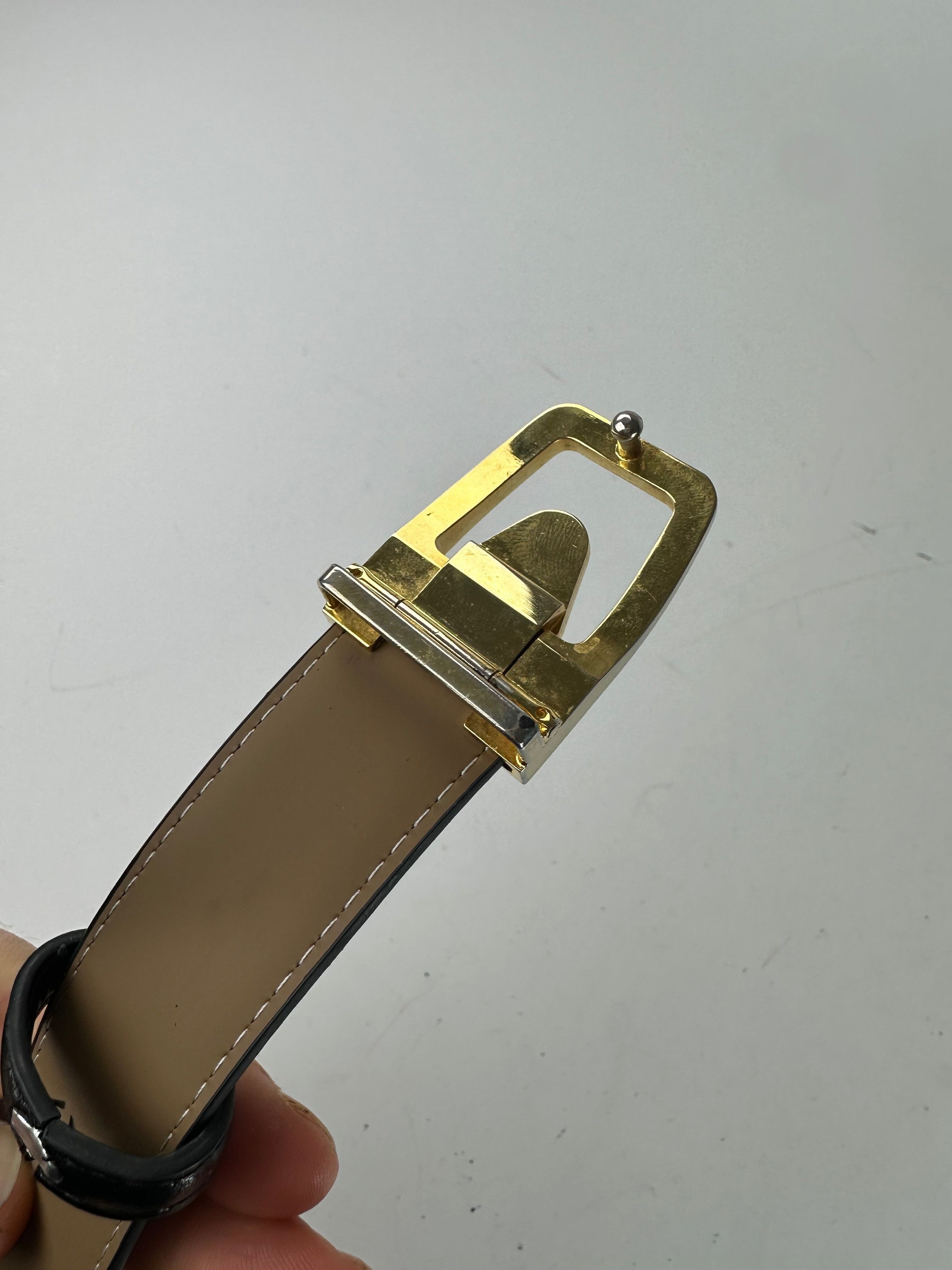 Dior Vintage Snake Emblossed Leather Belt Black Size ONE SIZE - 4 Thumbnail