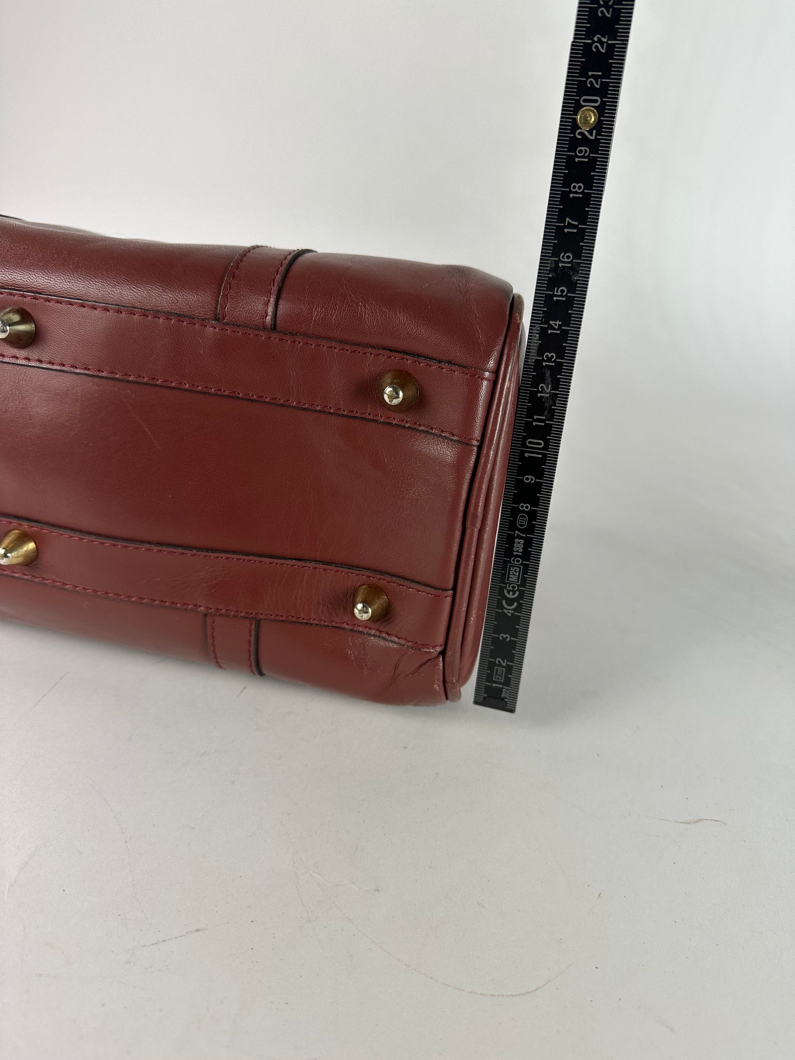 Other Vintage Cartier Burgundy Leather Boston Bag Size ONE SIZE - 12 Thumbnail