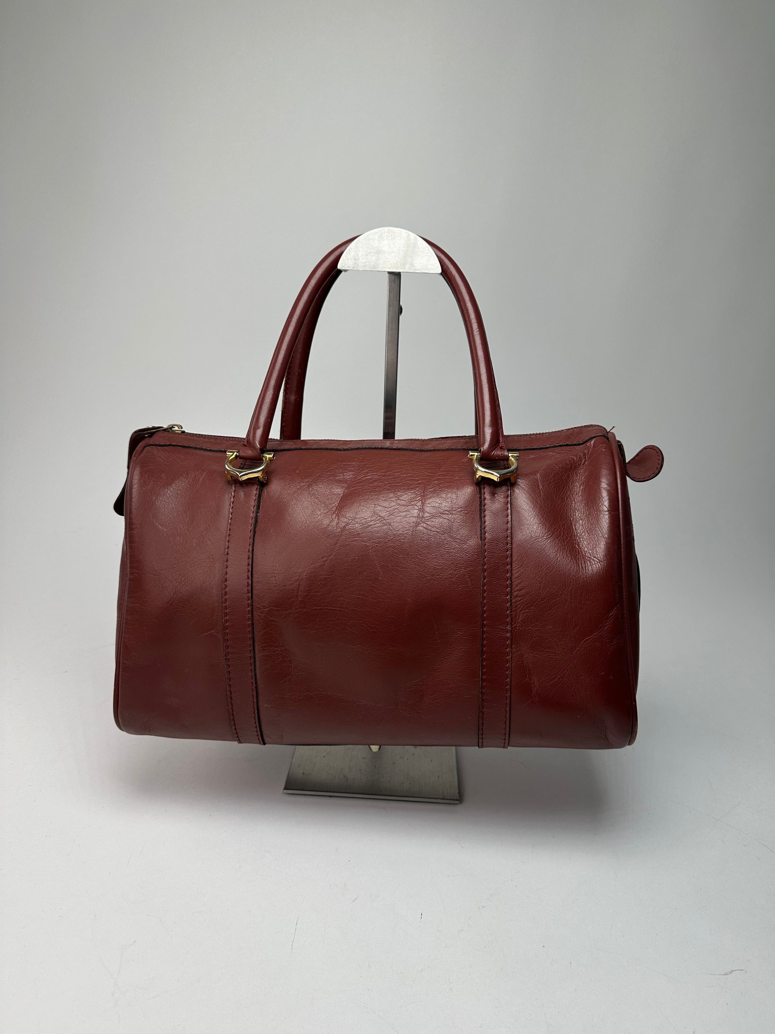 Other Vintage Cartier Burgundy Leather Boston Bag Size ONE SIZE - 11 Thumbnail
