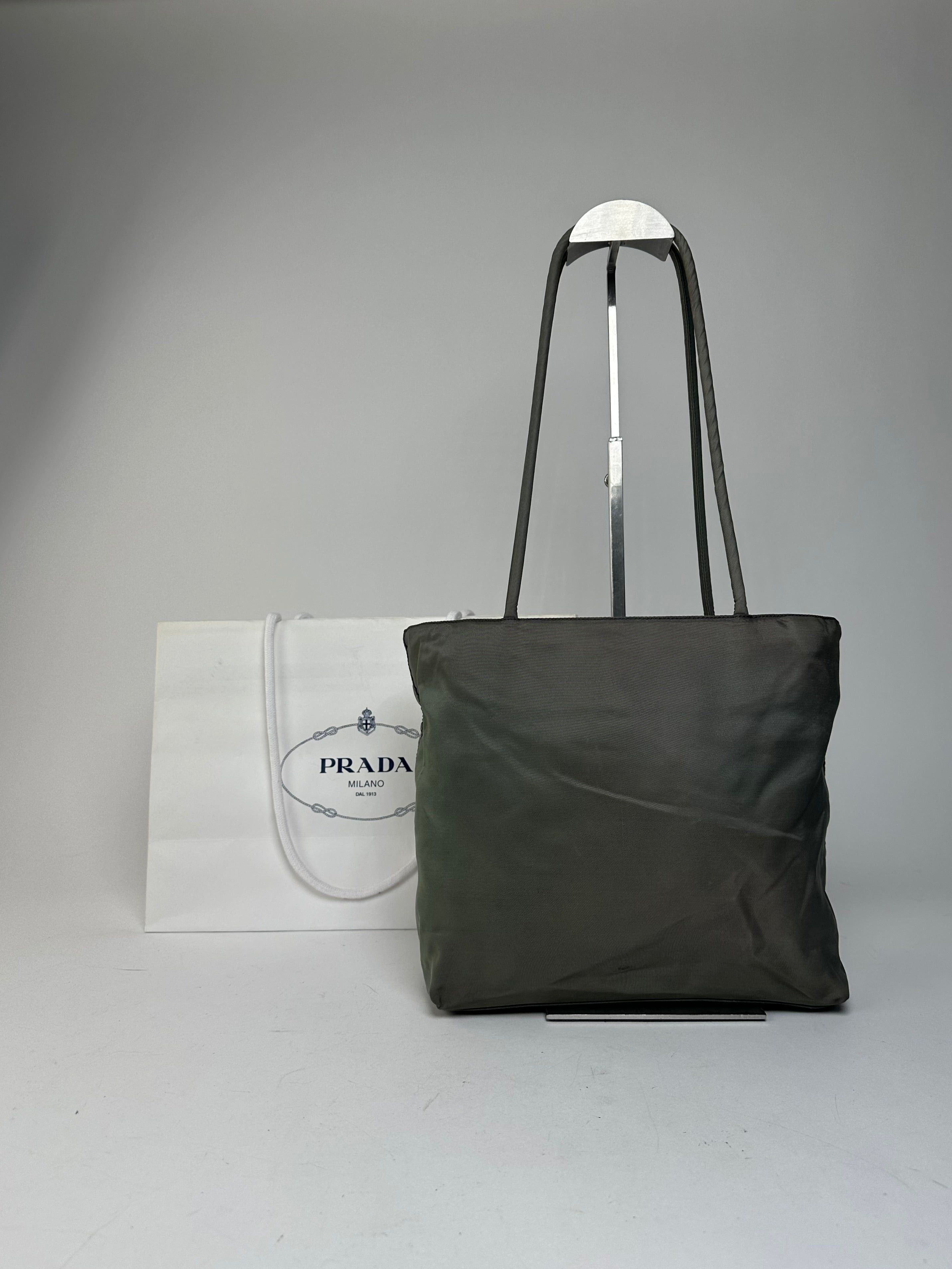 Prada Vintage Polyester Handbag Green Size ONE SIZE - 2 Thumbnail