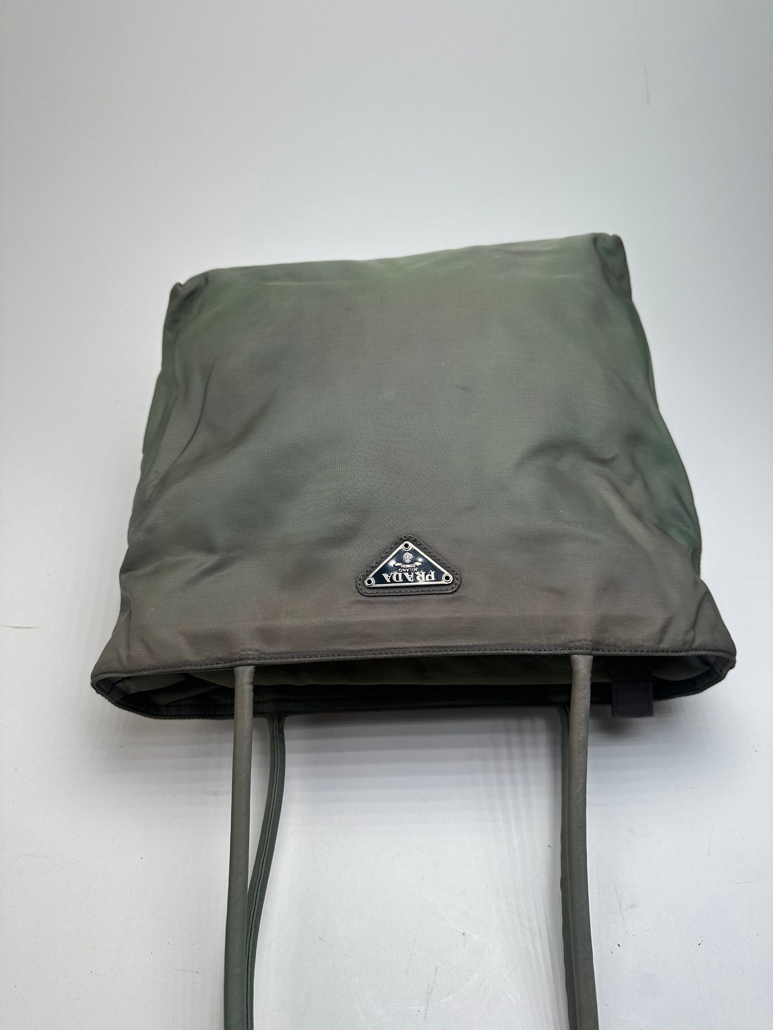 Prada Vintage Polyester Handbag Green Size ONE SIZE - 6 Thumbnail