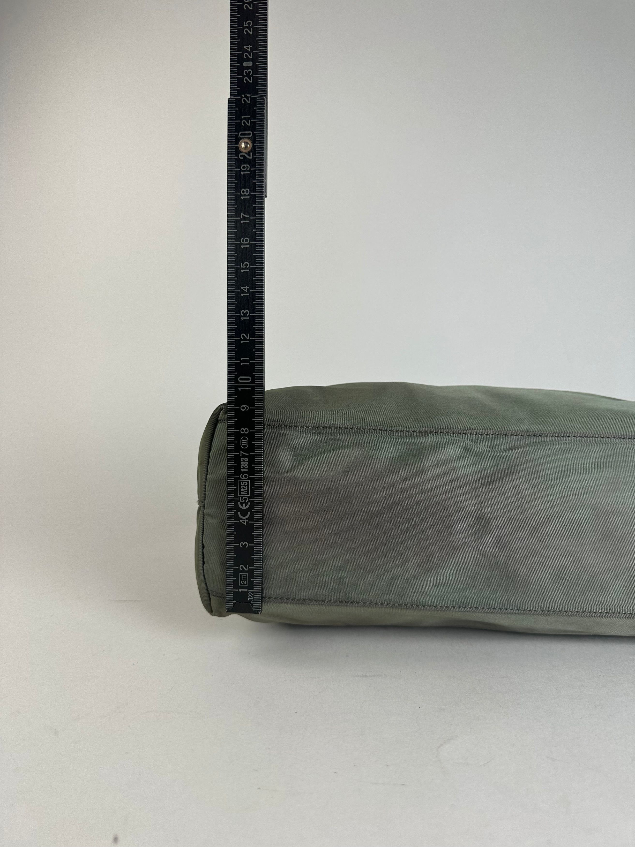 Prada Vintage Polyester Handbag Green Size ONE SIZE - 10 Thumbnail