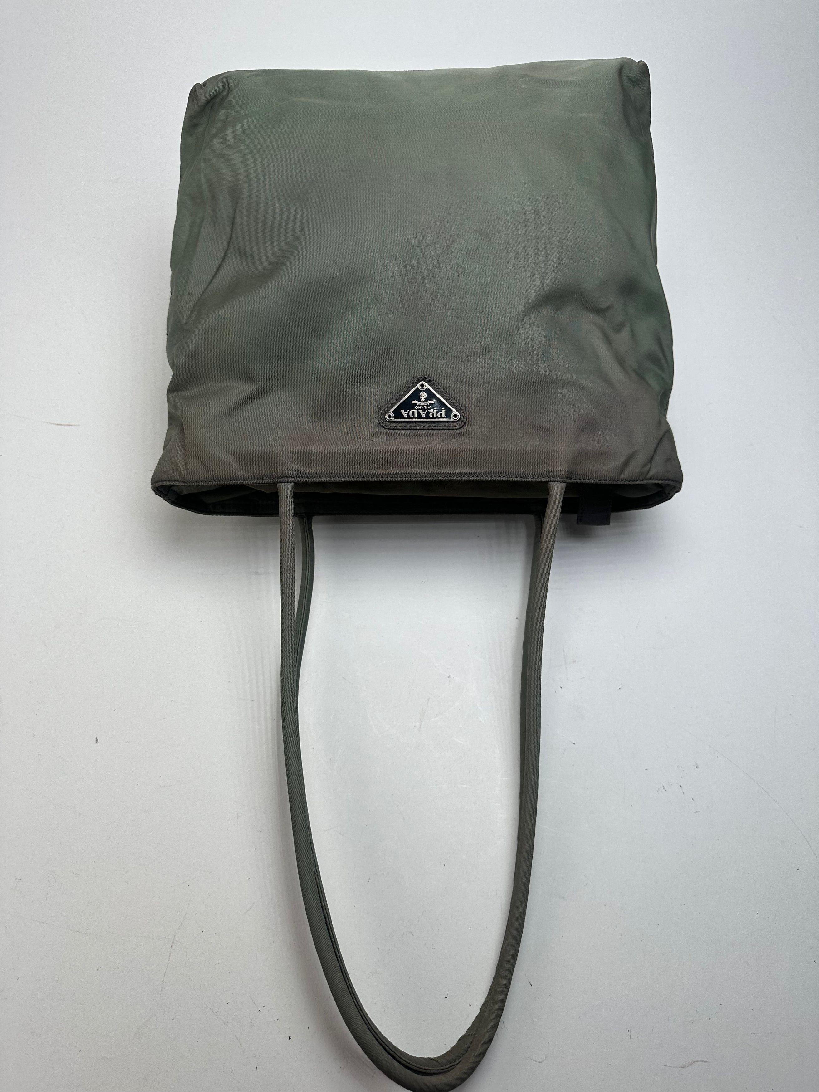 Prada Vintage Polyester Handbag Green Size ONE SIZE - 13 Thumbnail