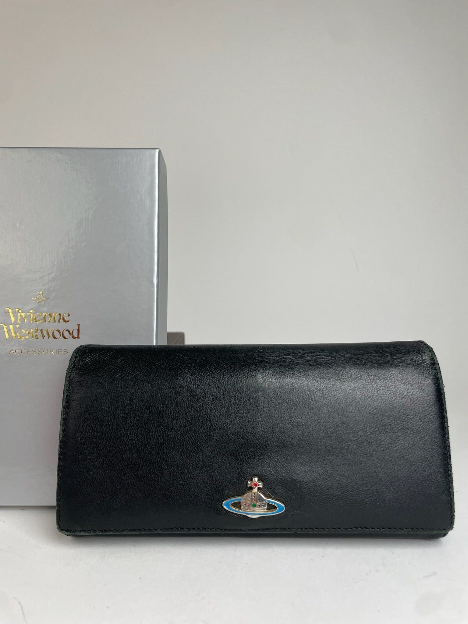 Vivienne Westwood Vintage Leather Wallet Black Size ONE SIZE - 8 Thumbnail
