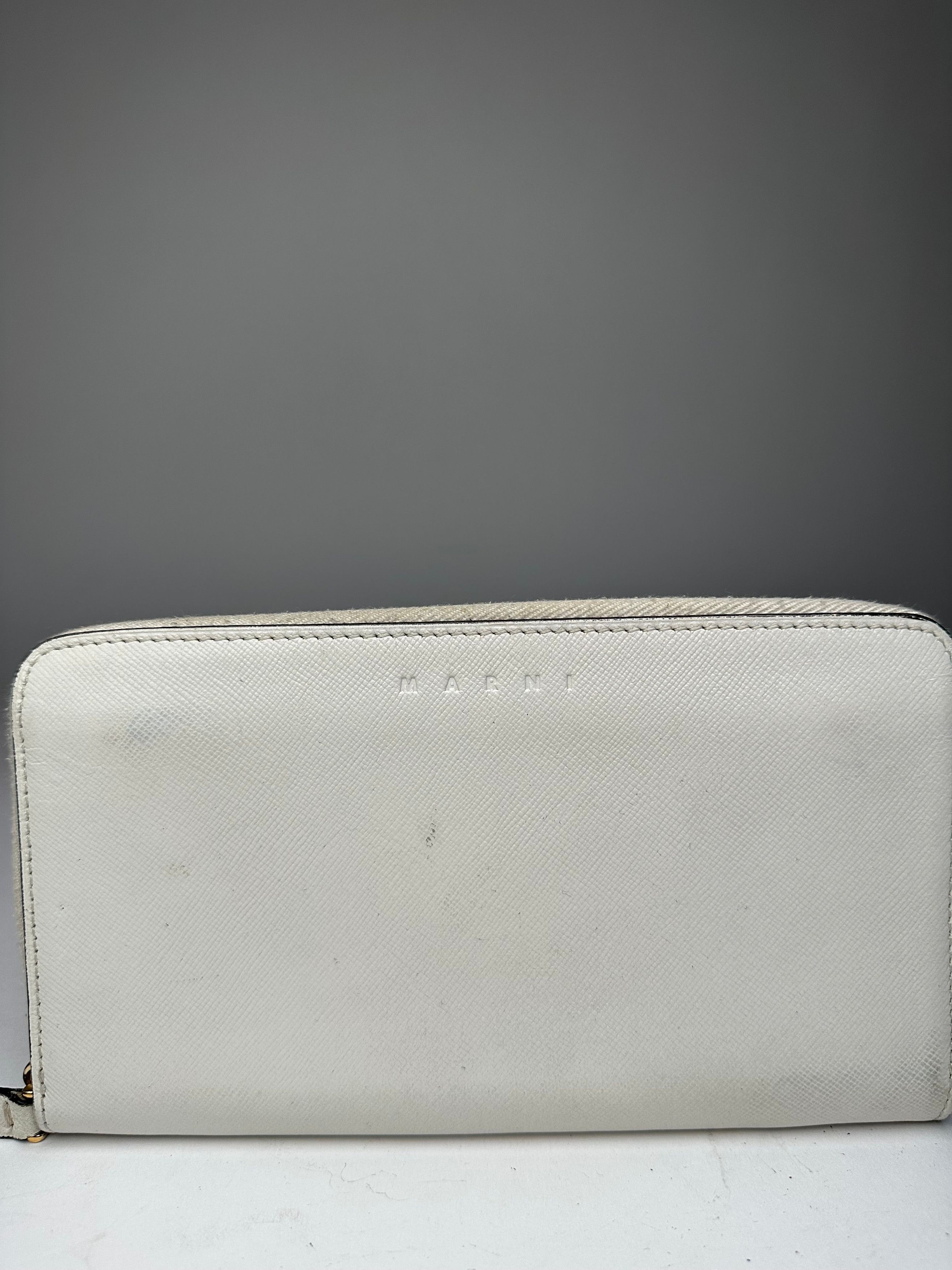 Marni Vintage Zippy Leather wallet White Size ONE SIZE - 5 Thumbnail
