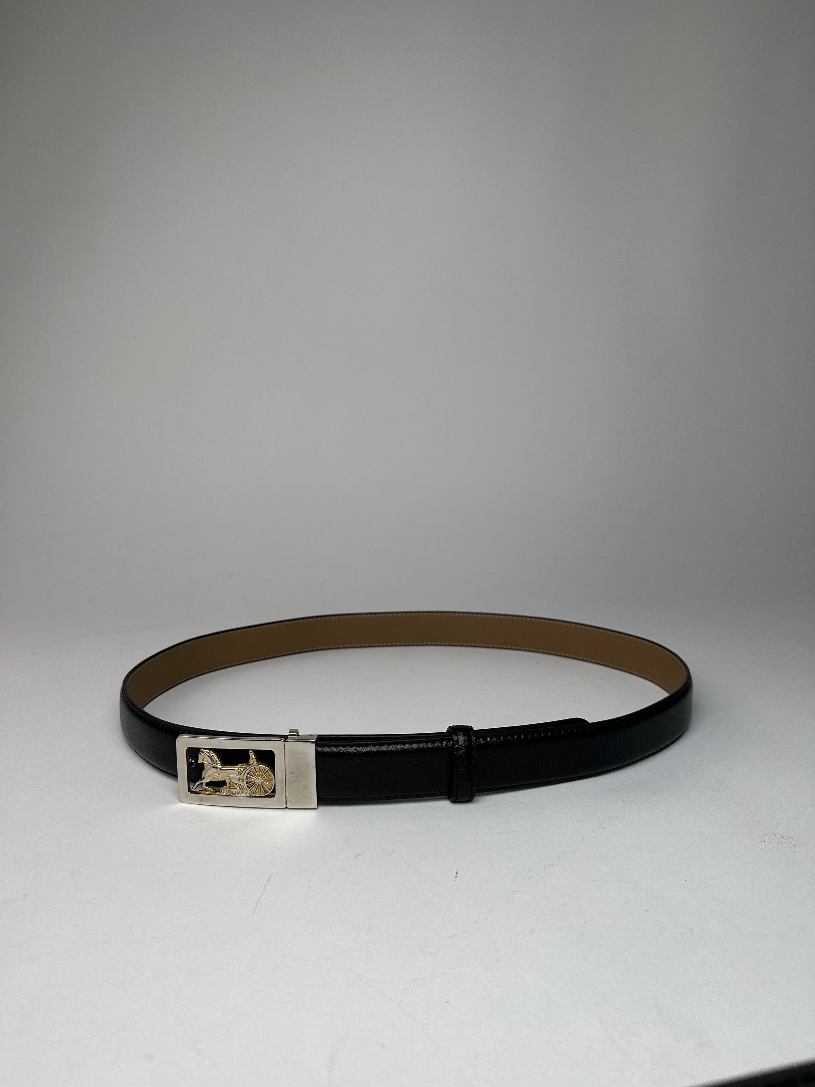 Celine Vintage Paris Triomphe Snake Emblossed Leather Belt Black Size ONE SIZE - 10 Thumbnail
