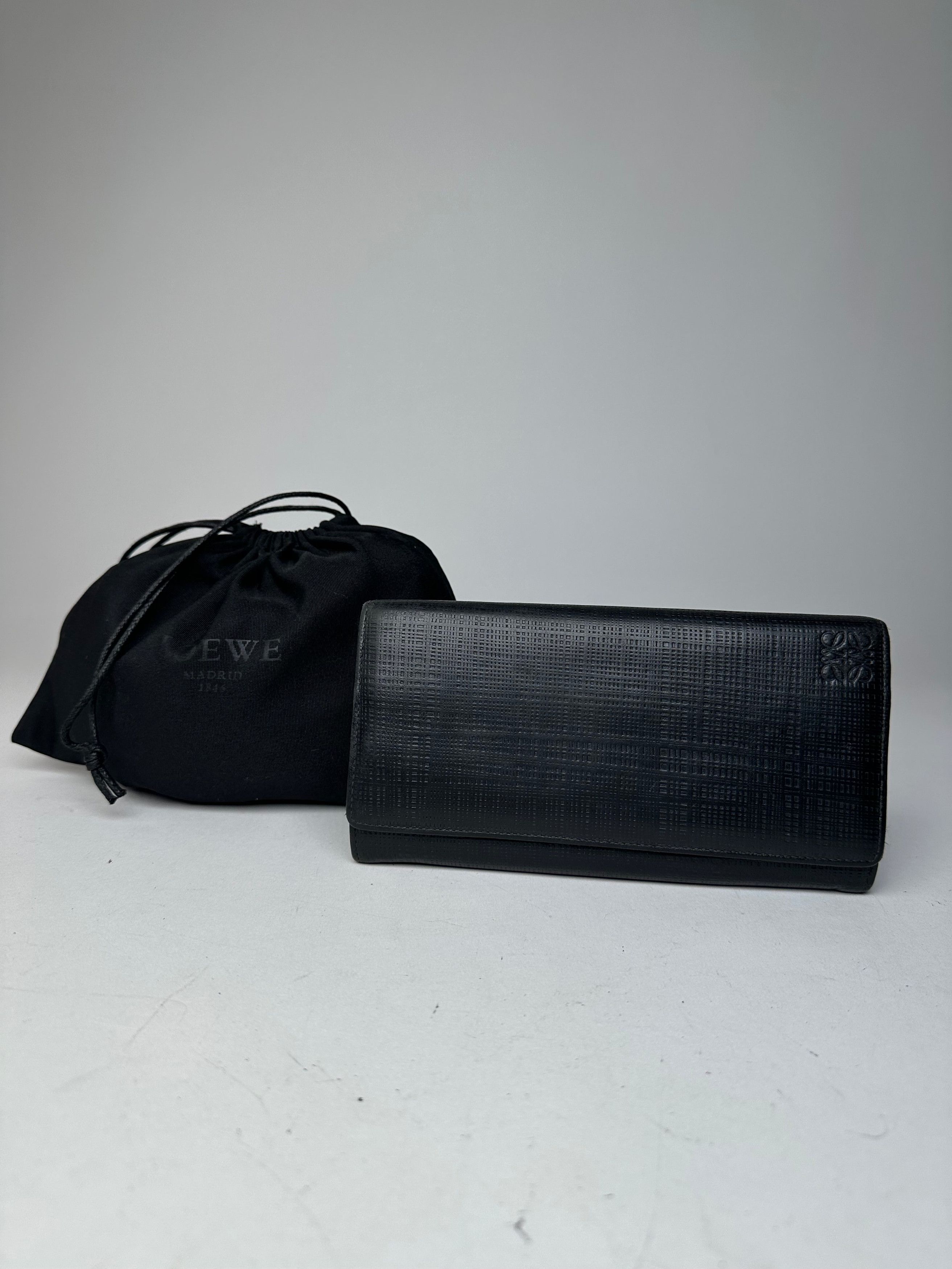 Loewe Vintage Madrid Leather Wallet Black Size ONE SIZE - 11 Thumbnail