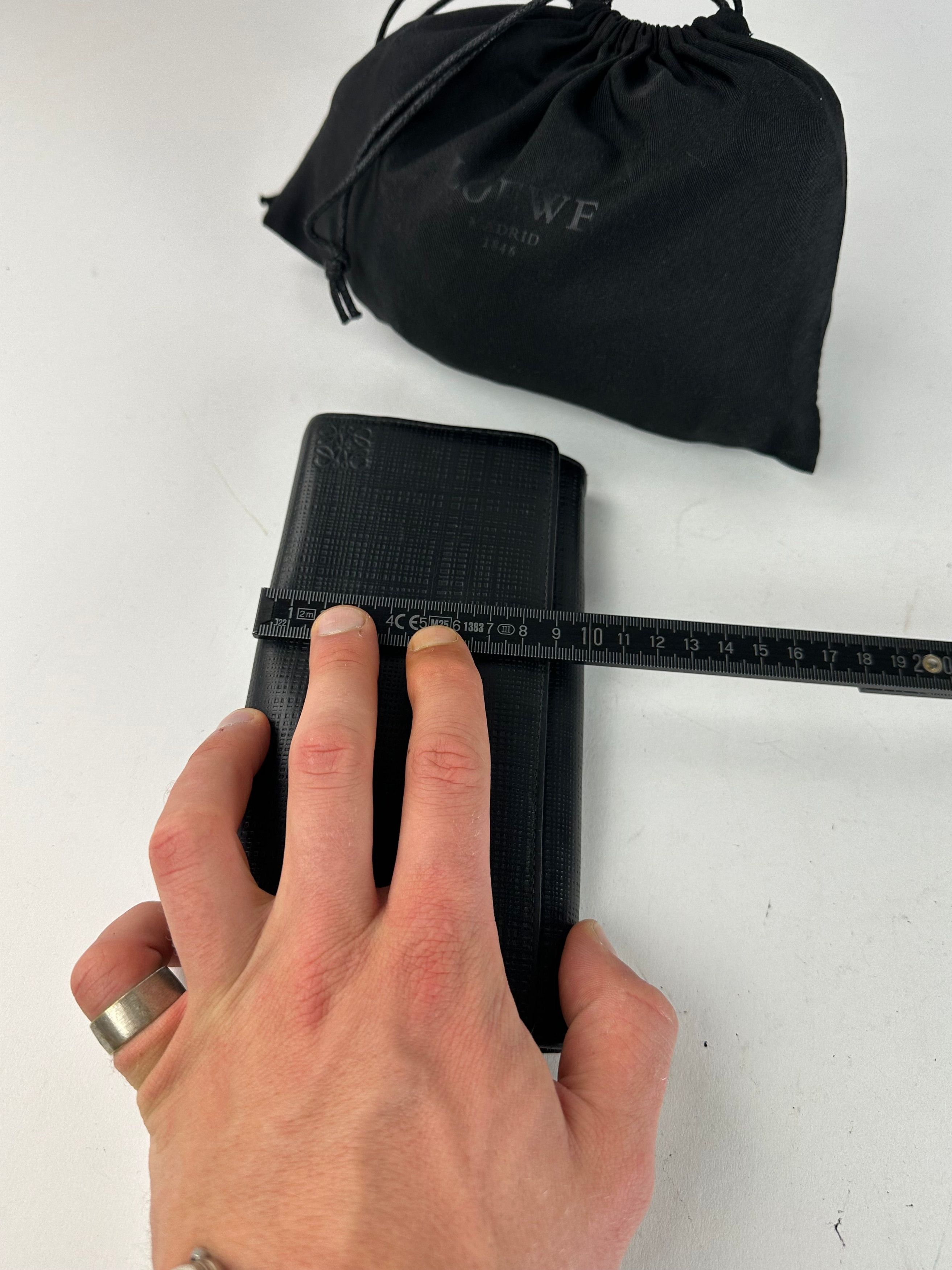 Loewe Vintage Madrid Leather Wallet Black Size ONE SIZE - 10 Thumbnail