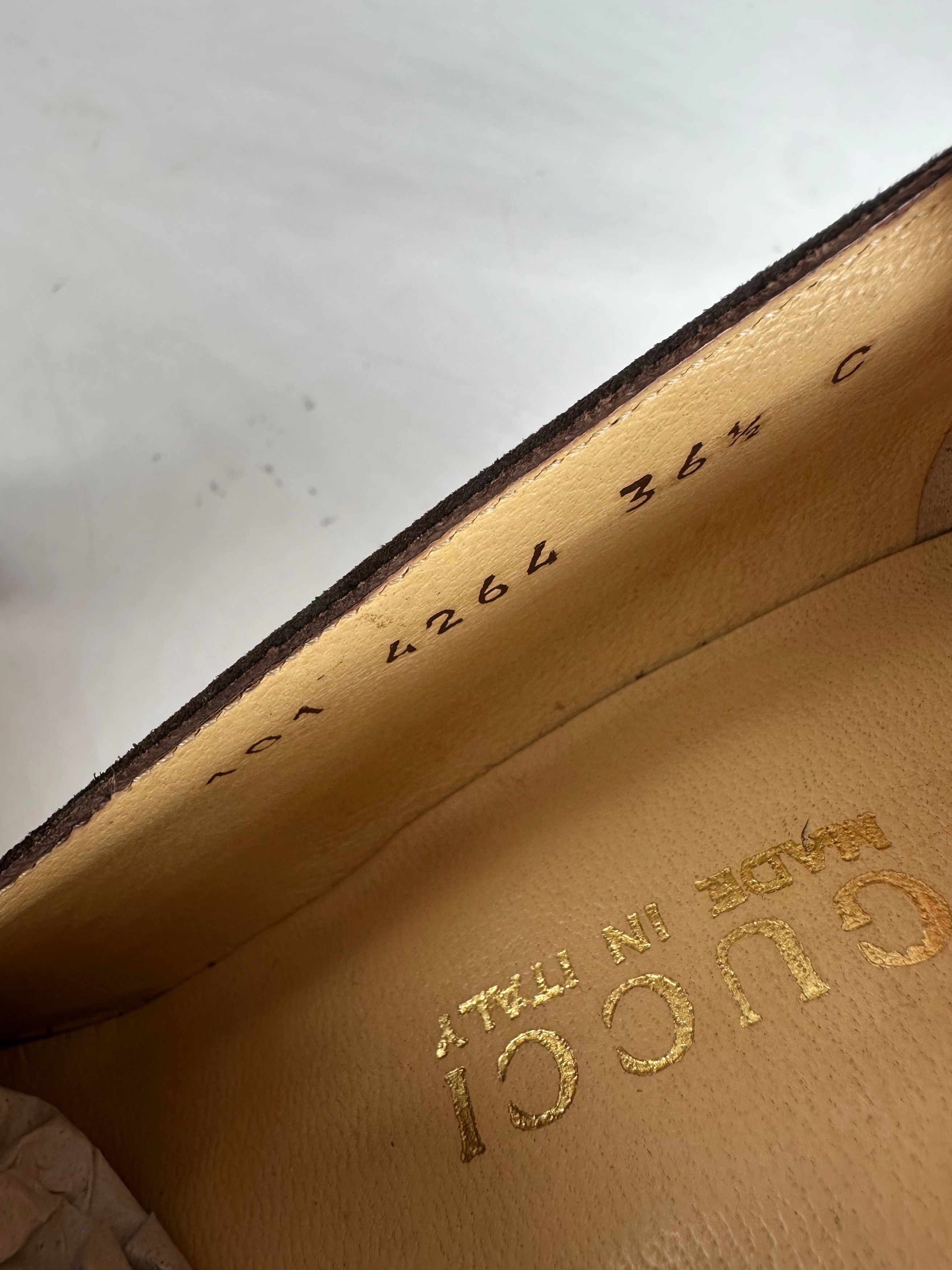Gucci Vintage Suede Pumps Brown EU36,5 Size US 5.5 / IT 35.5 - 8 Thumbnail