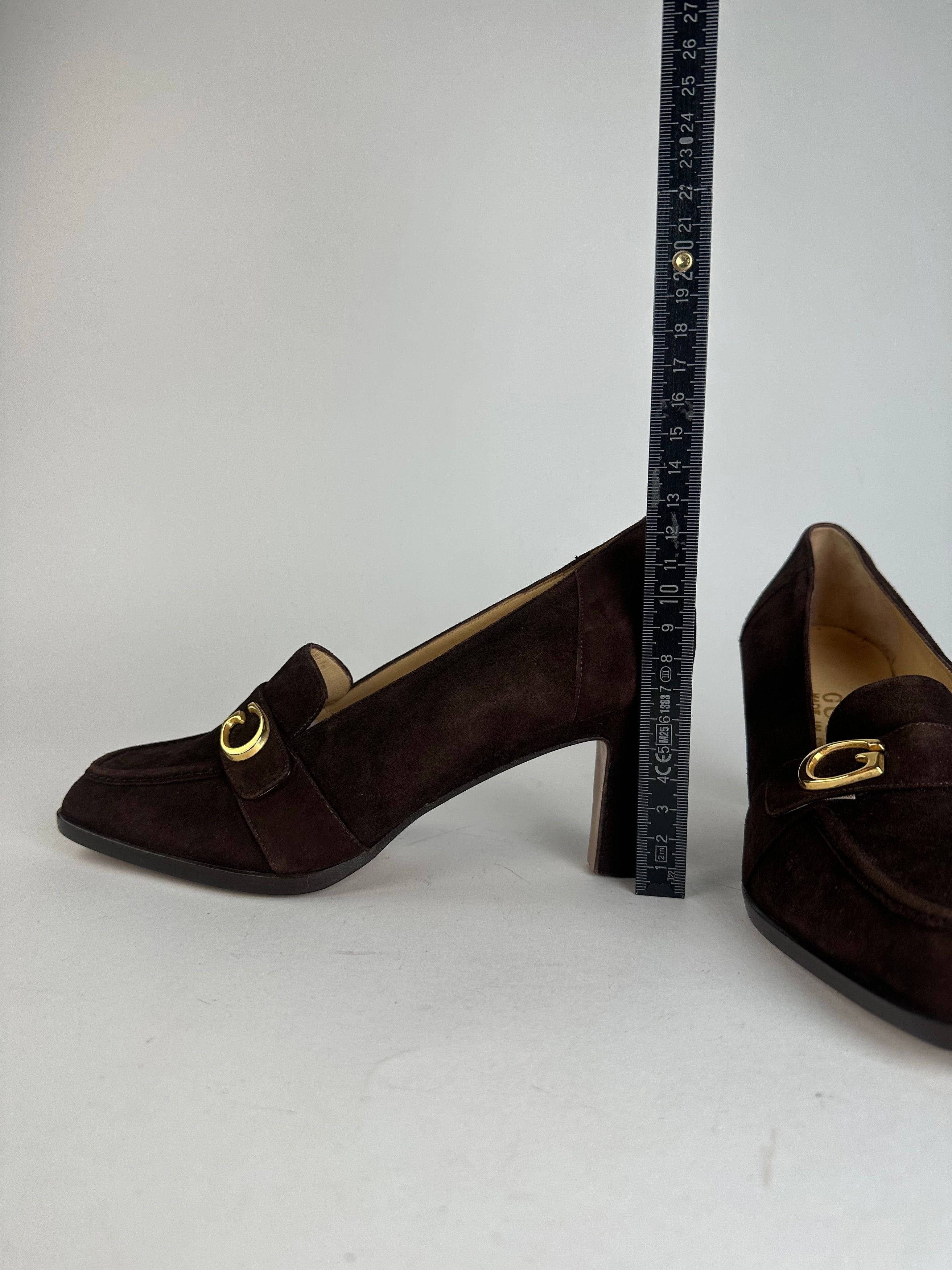 Gucci Vintage Suede Pumps Brown EU36,5 Size US 5.5 / IT 35.5 - 6 Thumbnail