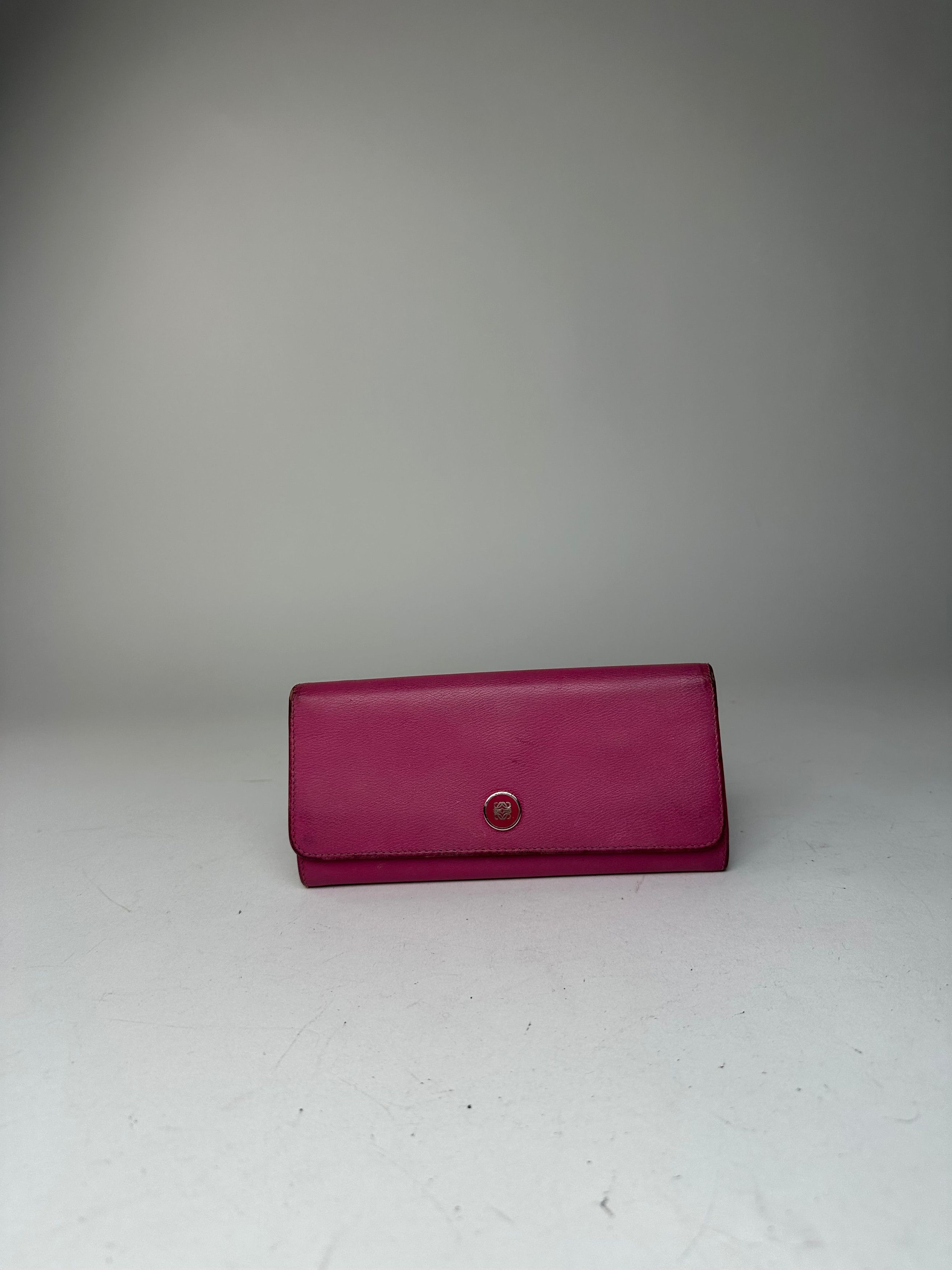 Loewe Vintage Madrid Leather Long Wallet Purple Size ONE SIZE - 7 Thumbnail