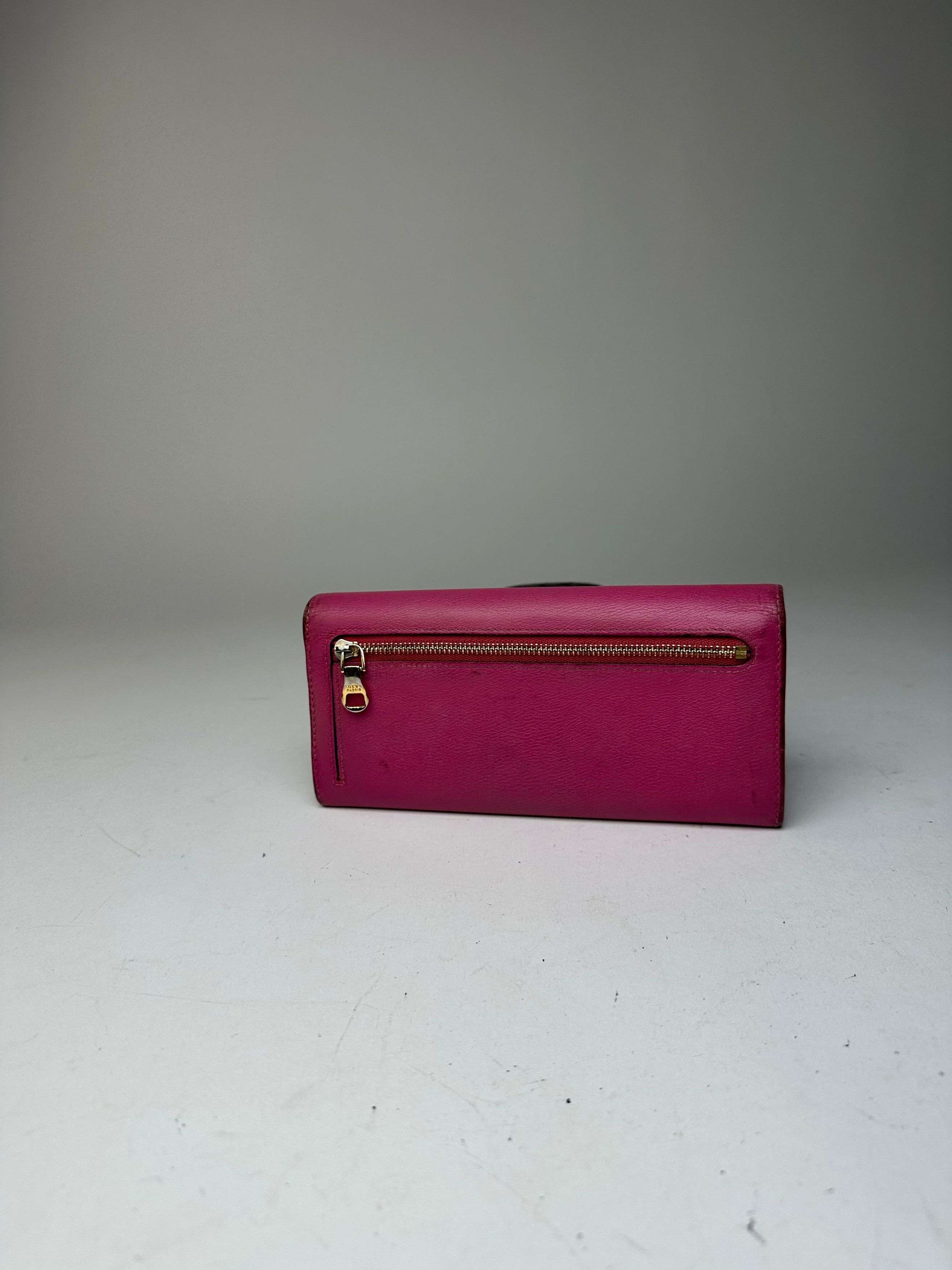 Loewe Vintage Madrid Leather Long Wallet Purple Size ONE SIZE - 13 Thumbnail