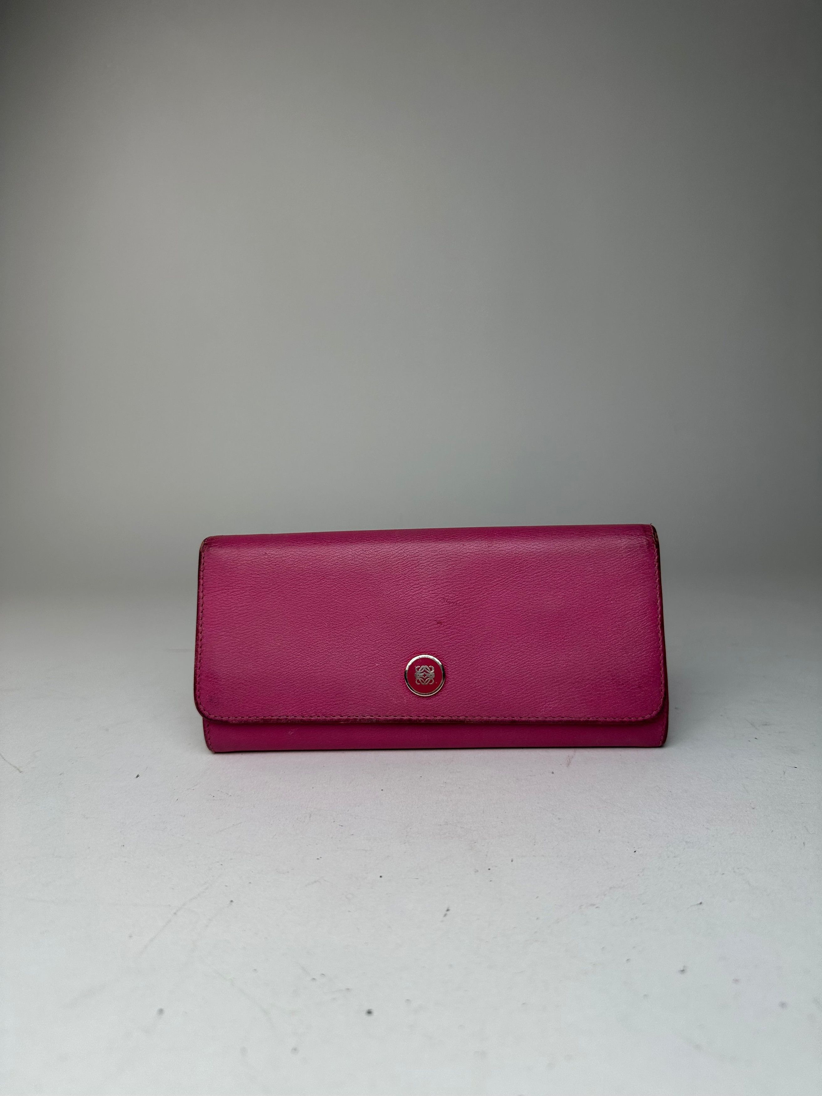 Loewe Vintage Madrid Leather Long Wallet Purple Size ONE SIZE - 12 Thumbnail