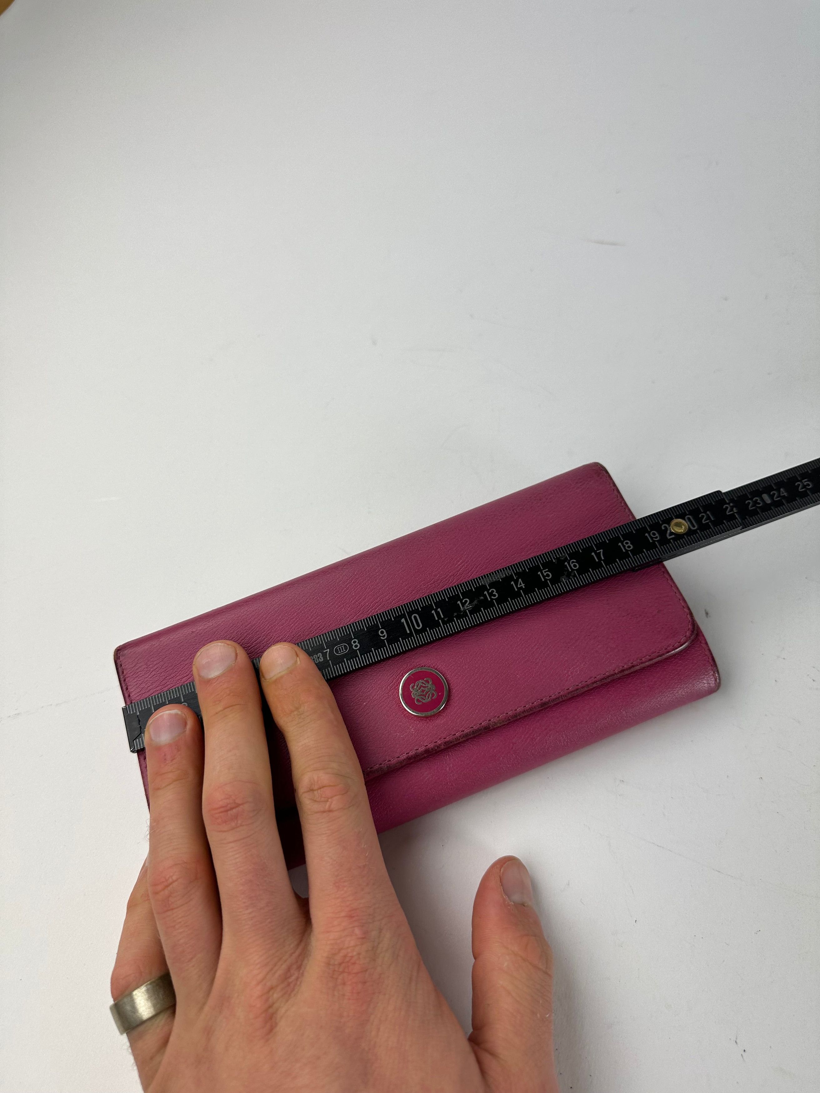 Loewe Vintage Madrid Leather Long Wallet Purple Size ONE SIZE - 10 Thumbnail